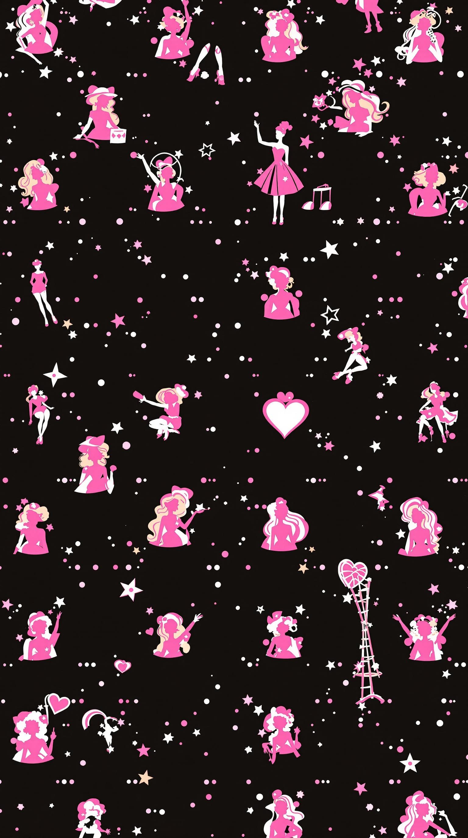 50's Barbie Style Wallpaper