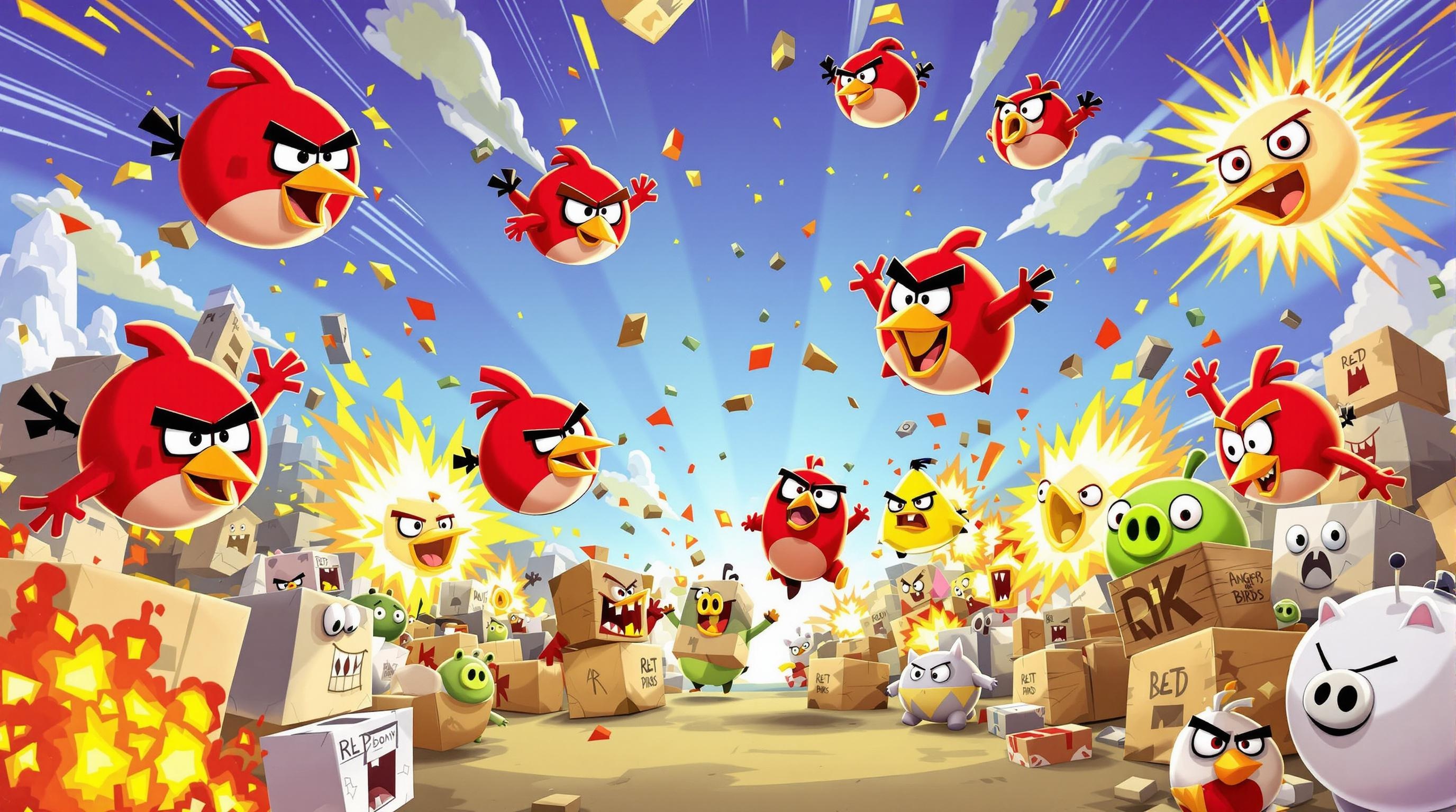 Angry Birds Action Wallpaper