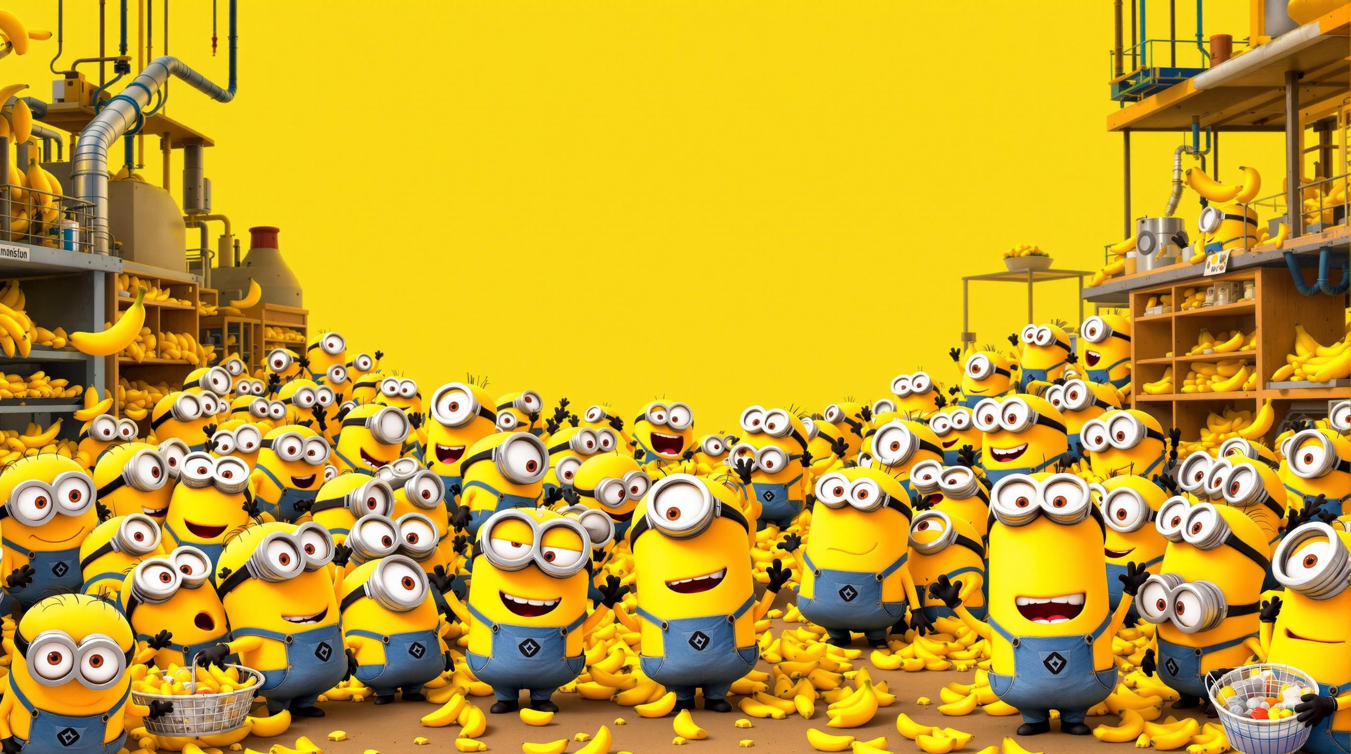 Bustling Minions Banana Factory