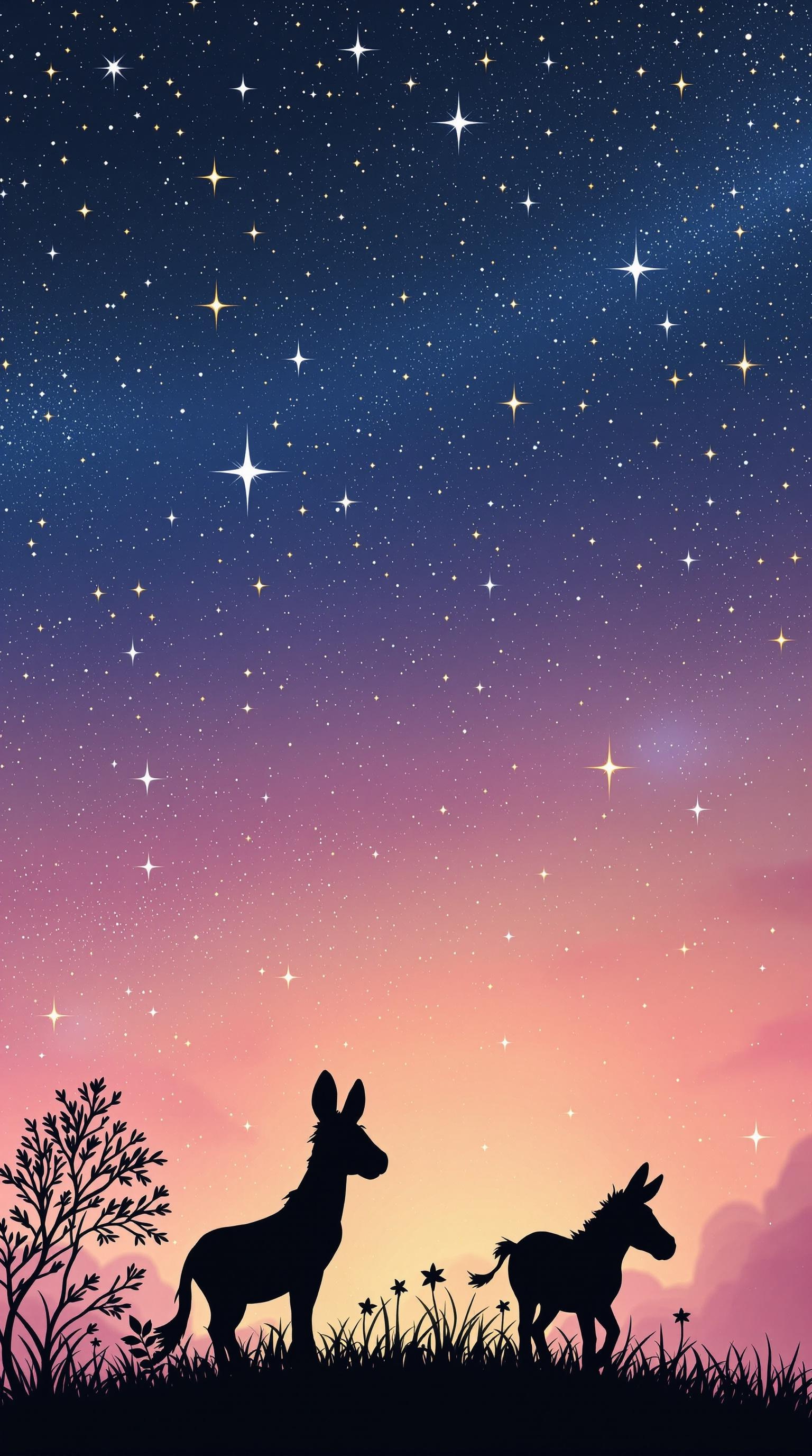 Celestial Donkeys Wallpaper