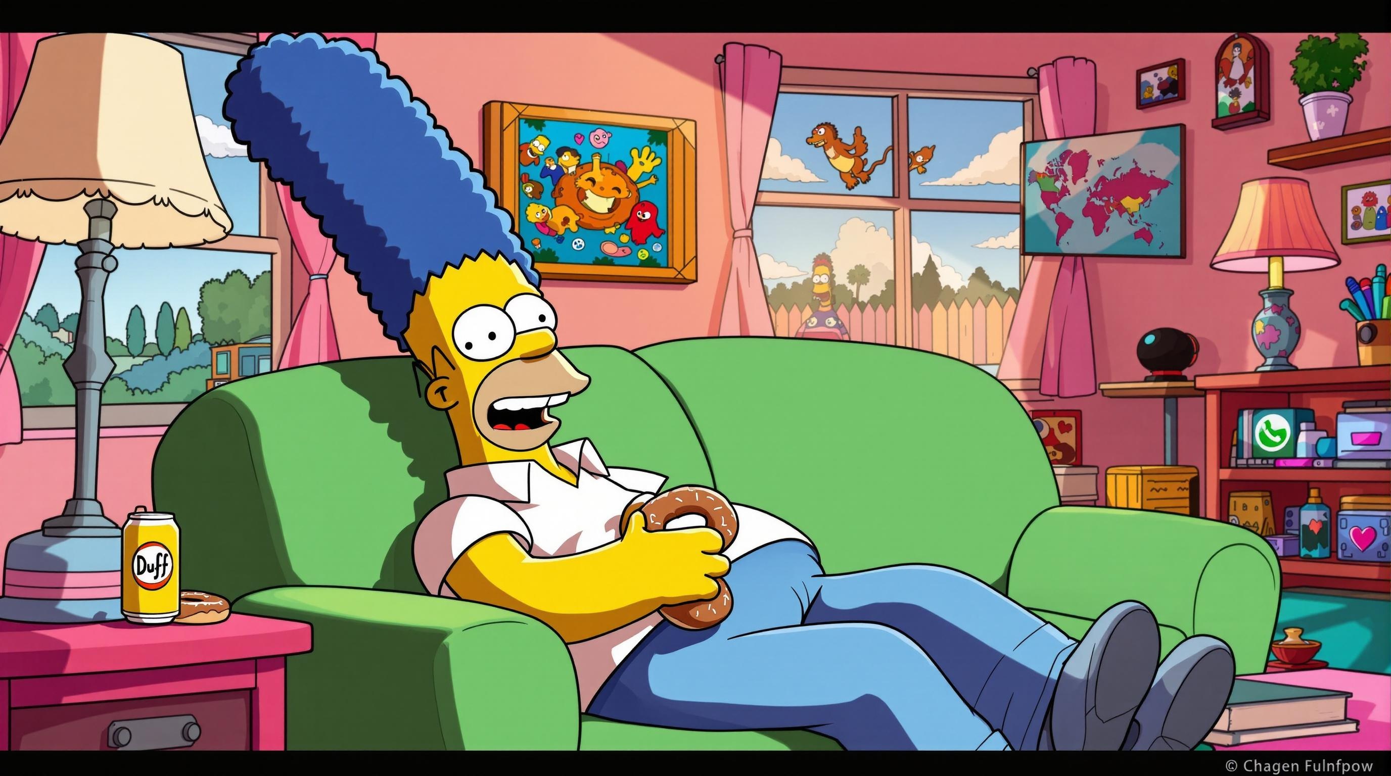 Chilled Homer Simpson 4K