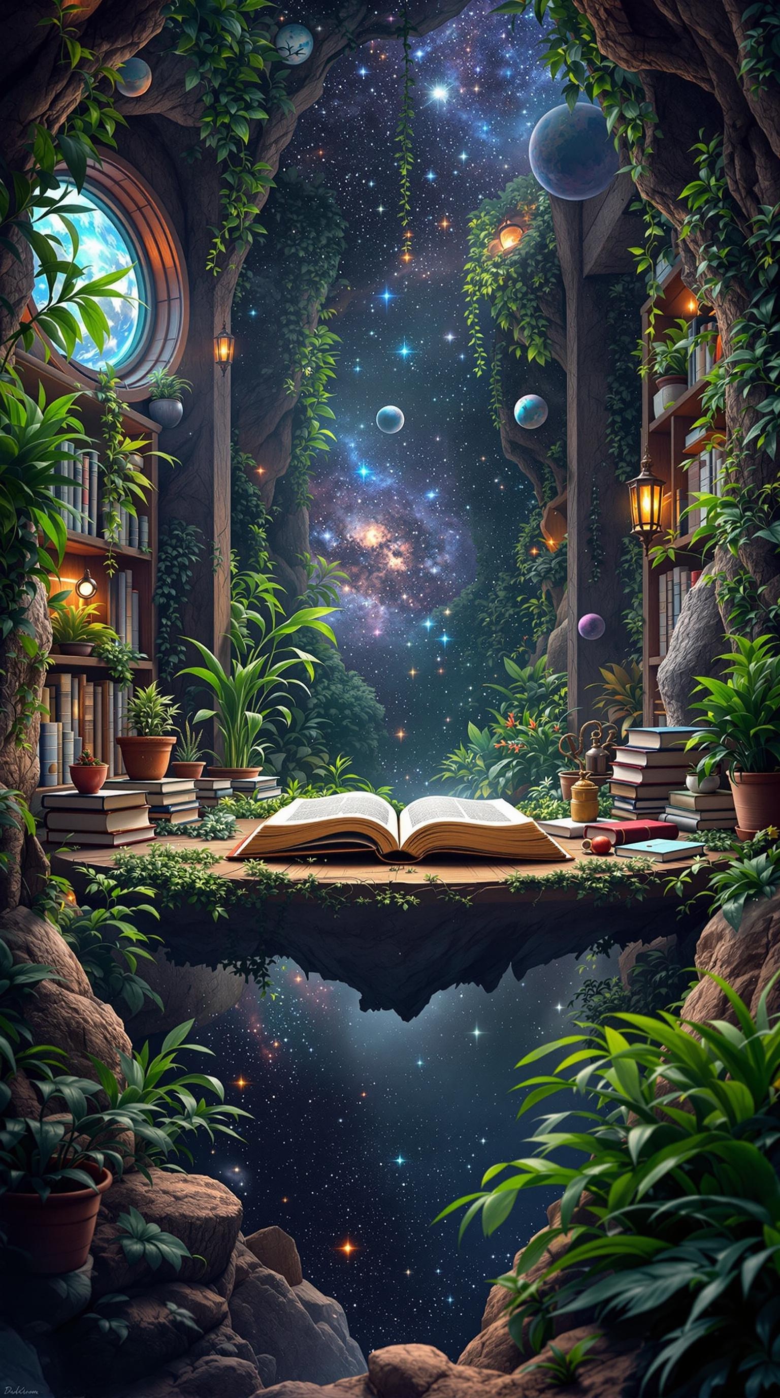 Cosmic Library Oasis