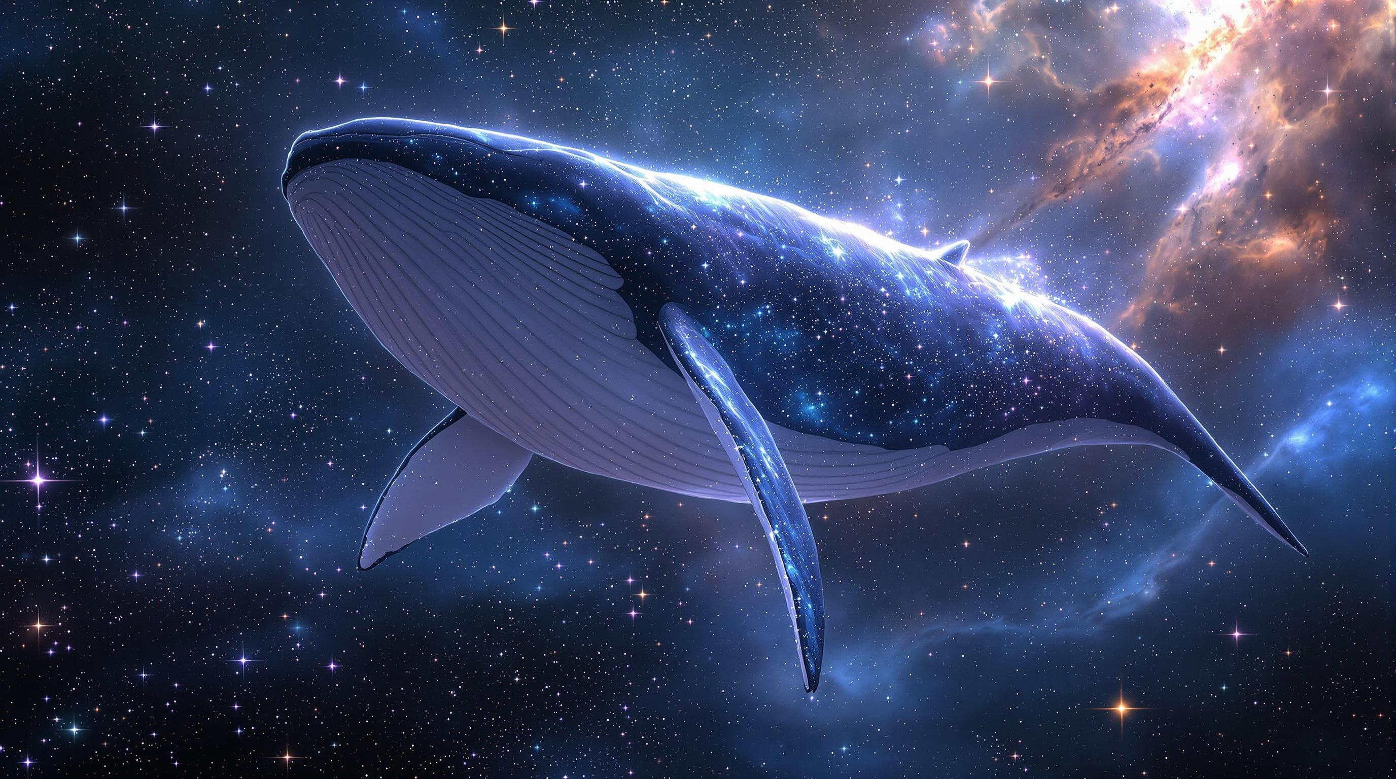 Cosmic Space Whales Image
