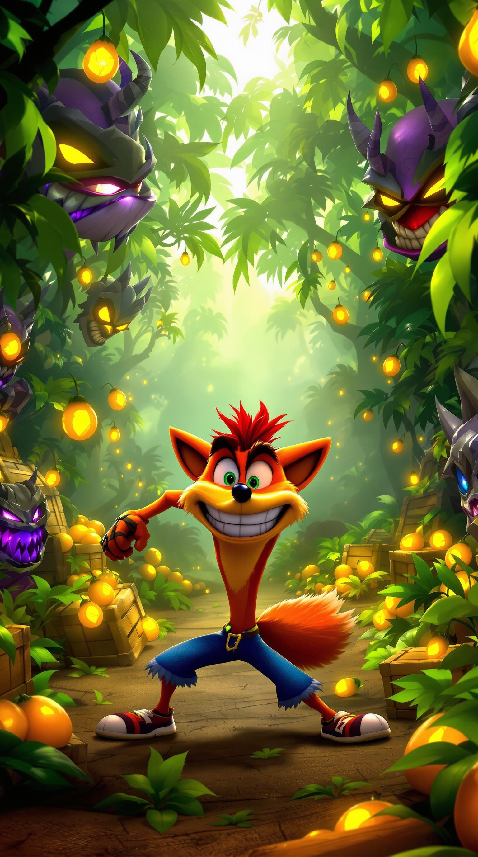 Crash Bandicoot Action Wallpaper