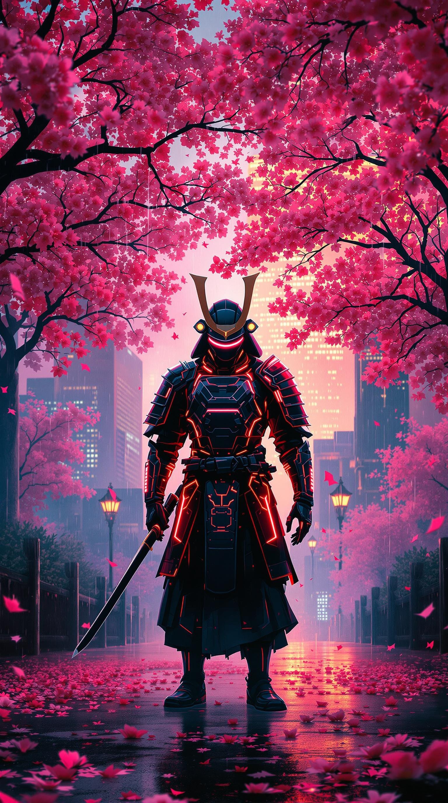 Cyberpunk Samurai Wallpaper