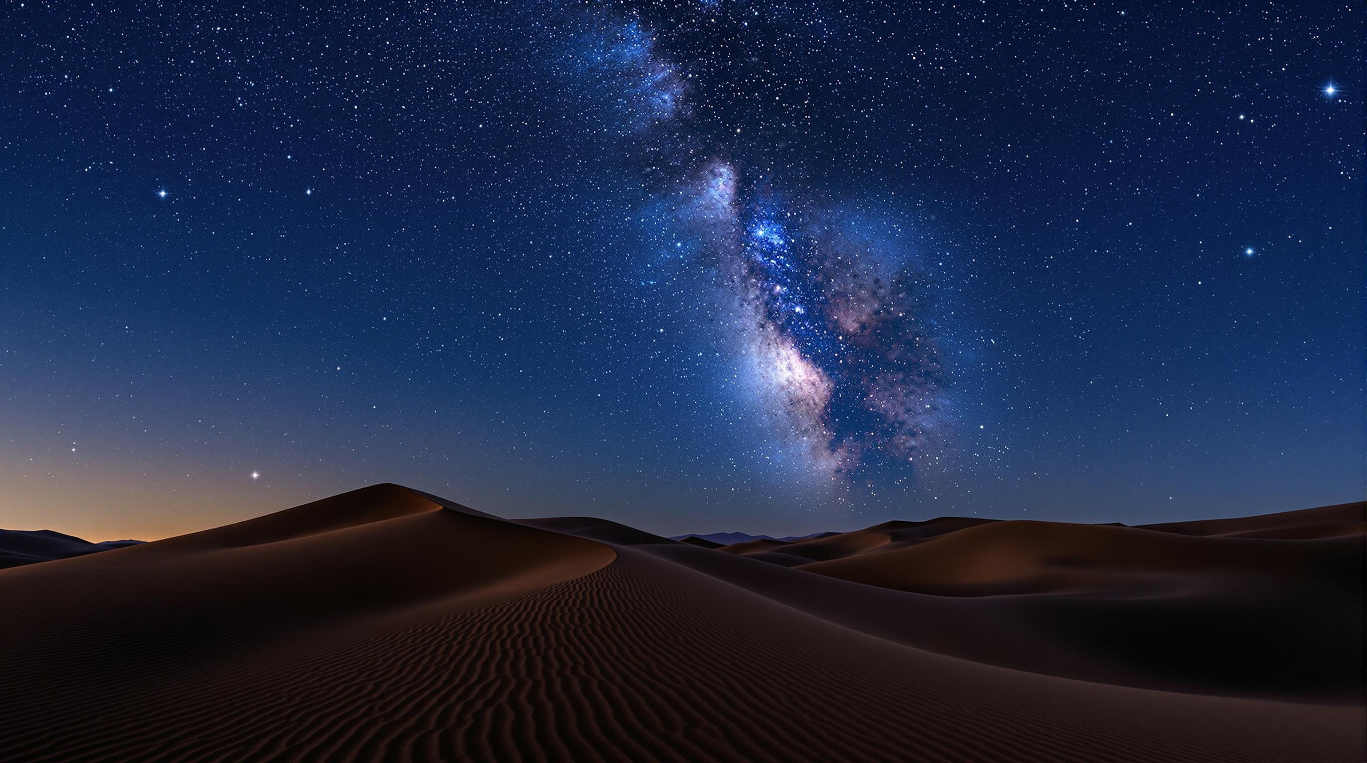Desert Night Sky 4K