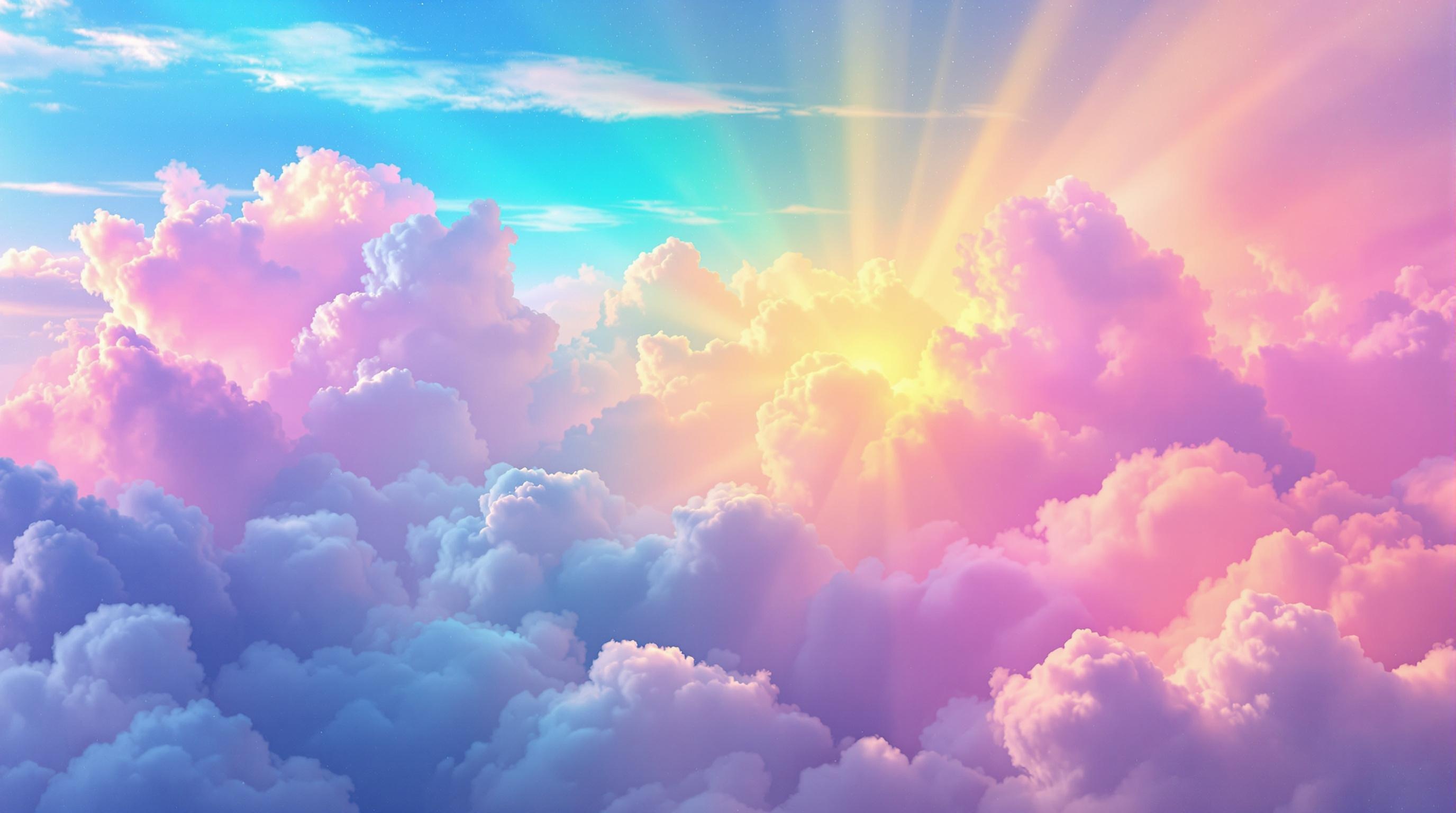 Dreamy Rainbow Clouds