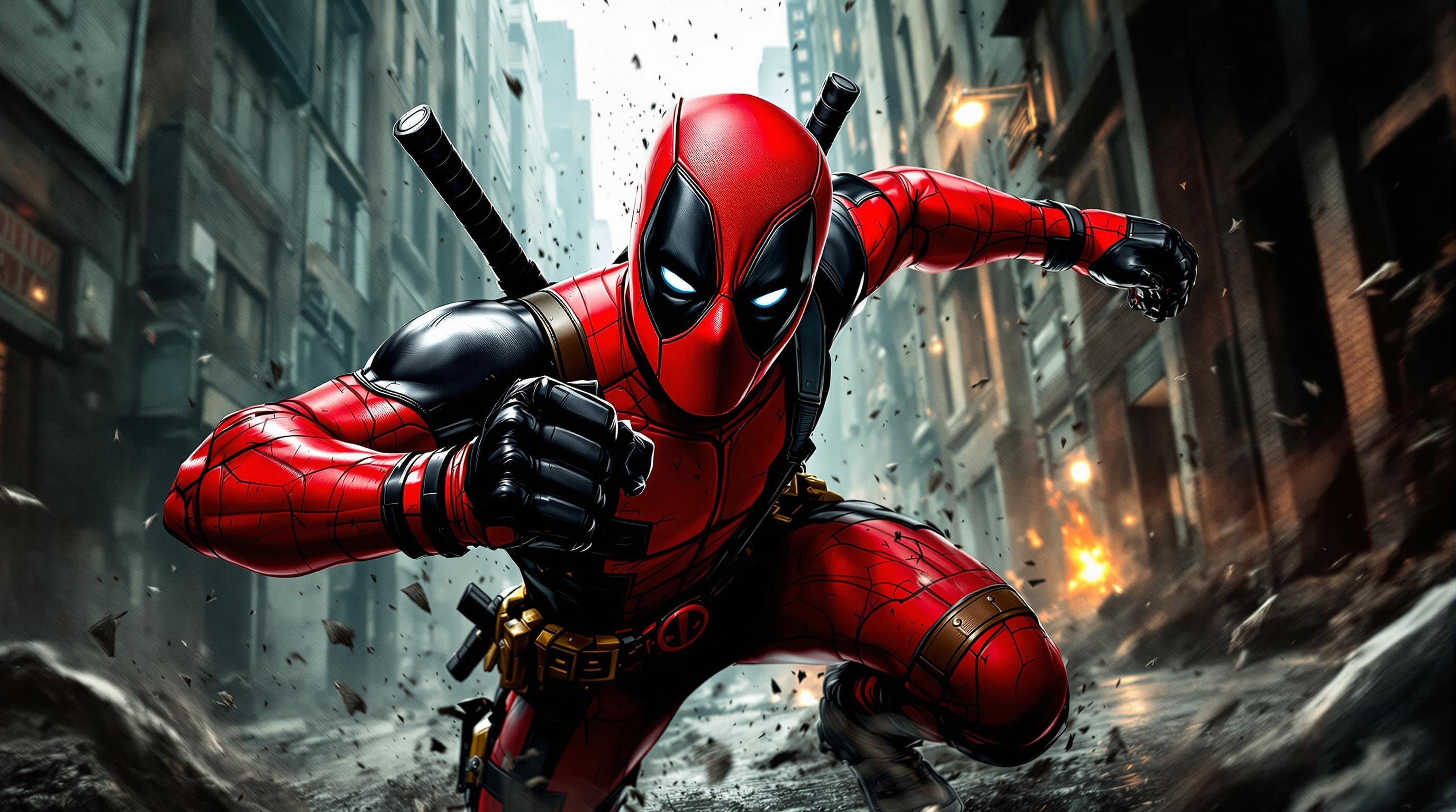 Dynamic Deadpool Wallpaper