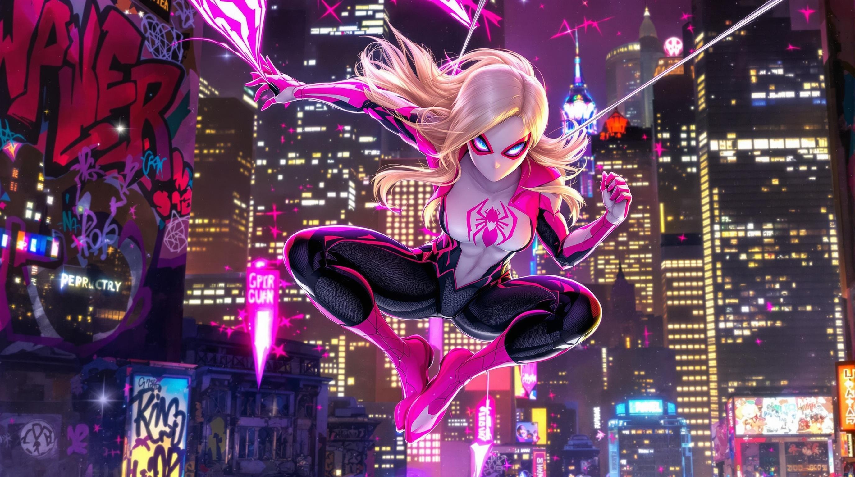 Dynamic Spider-Gwen Wallpaper