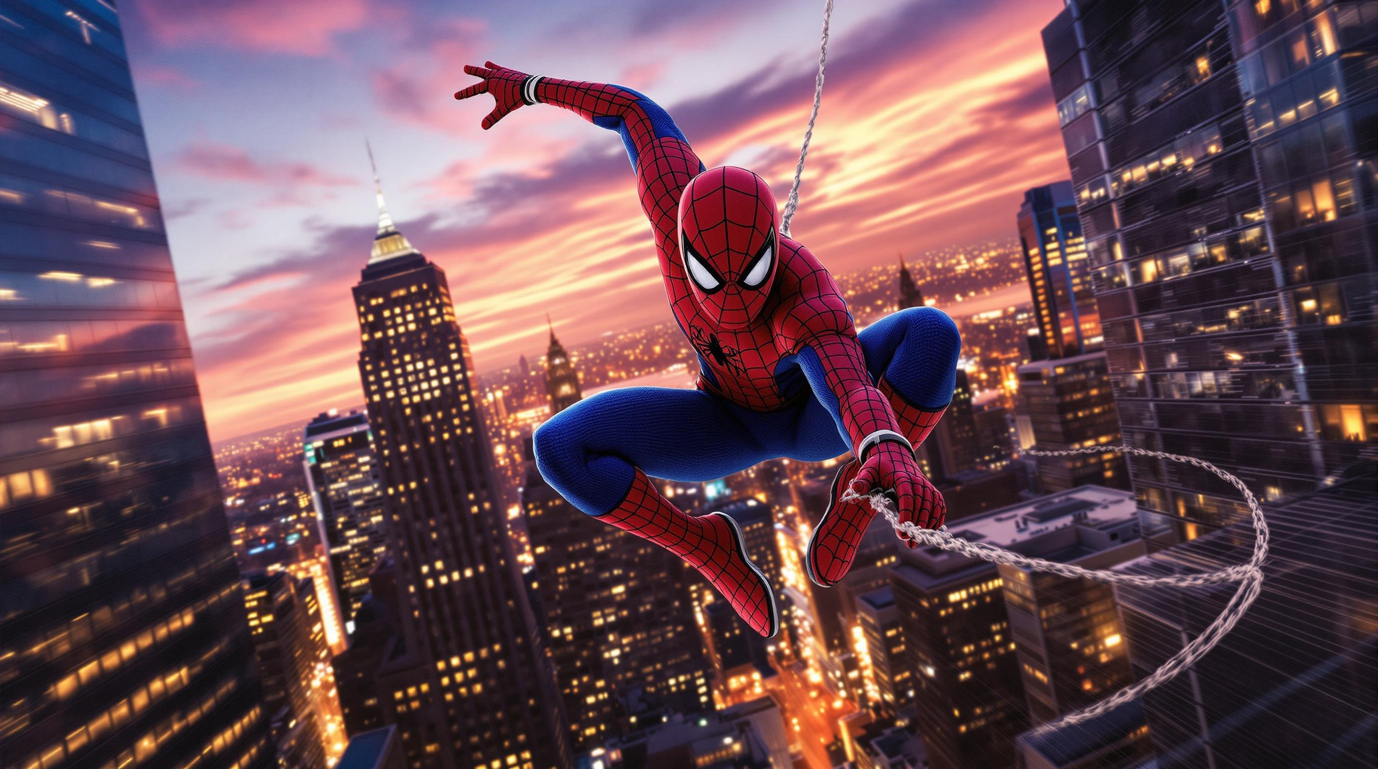 Dynamic Spider-Man Dusk Swing