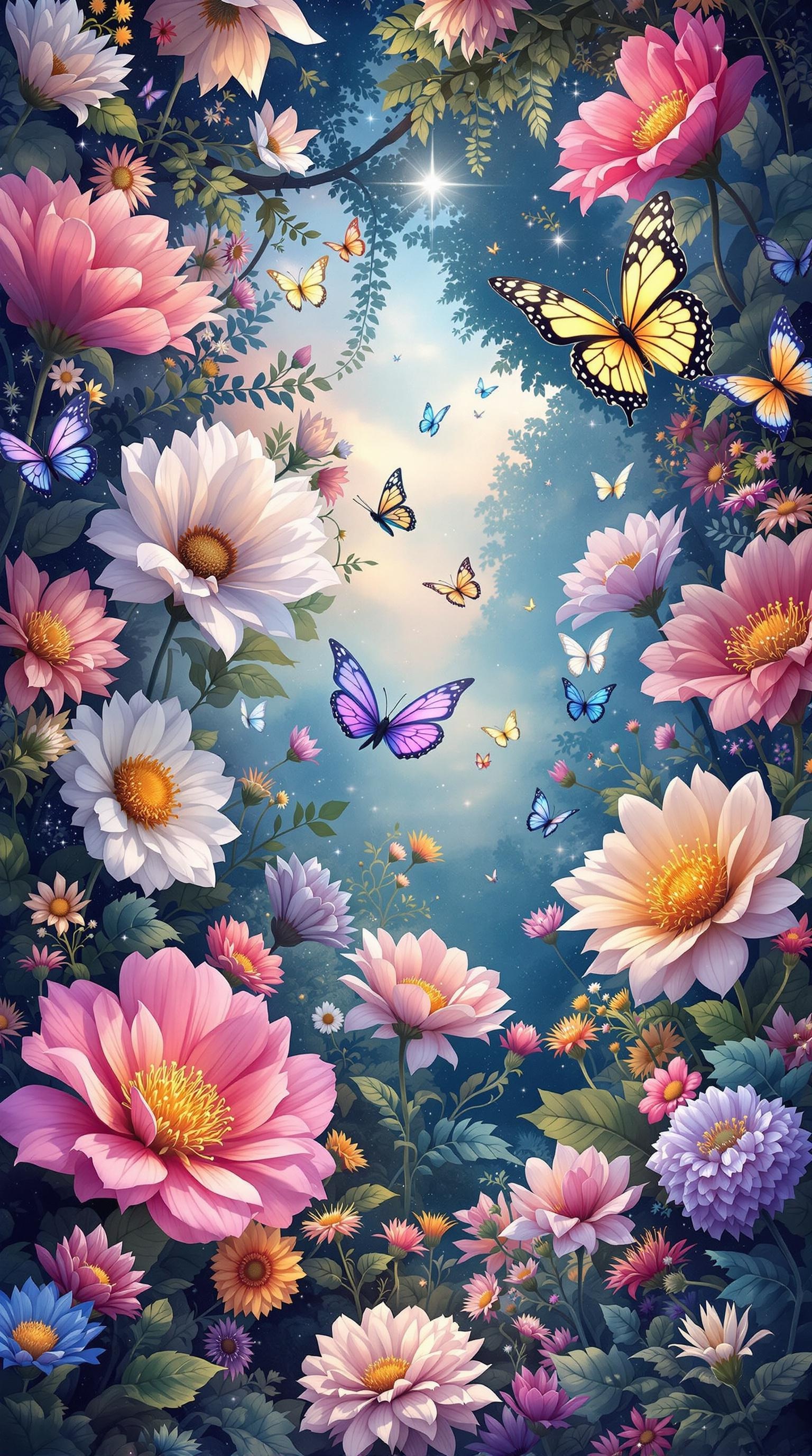 Enchanting Garden Wallpaper
