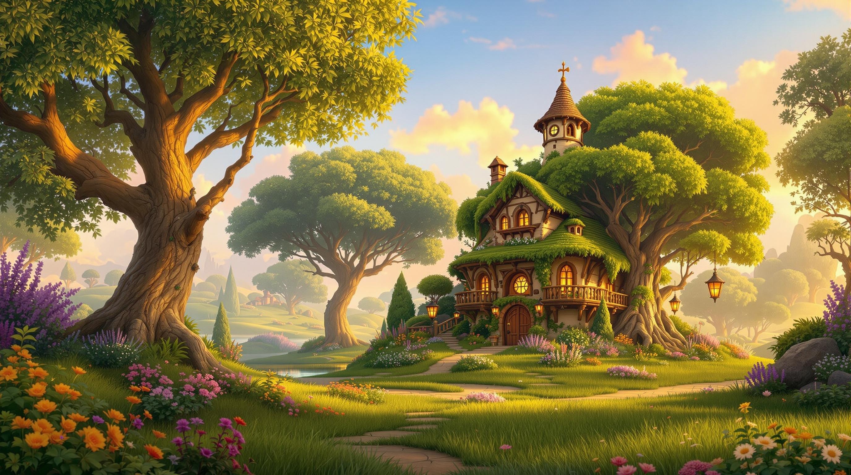 Fairytale Shrek Swamp Dusk