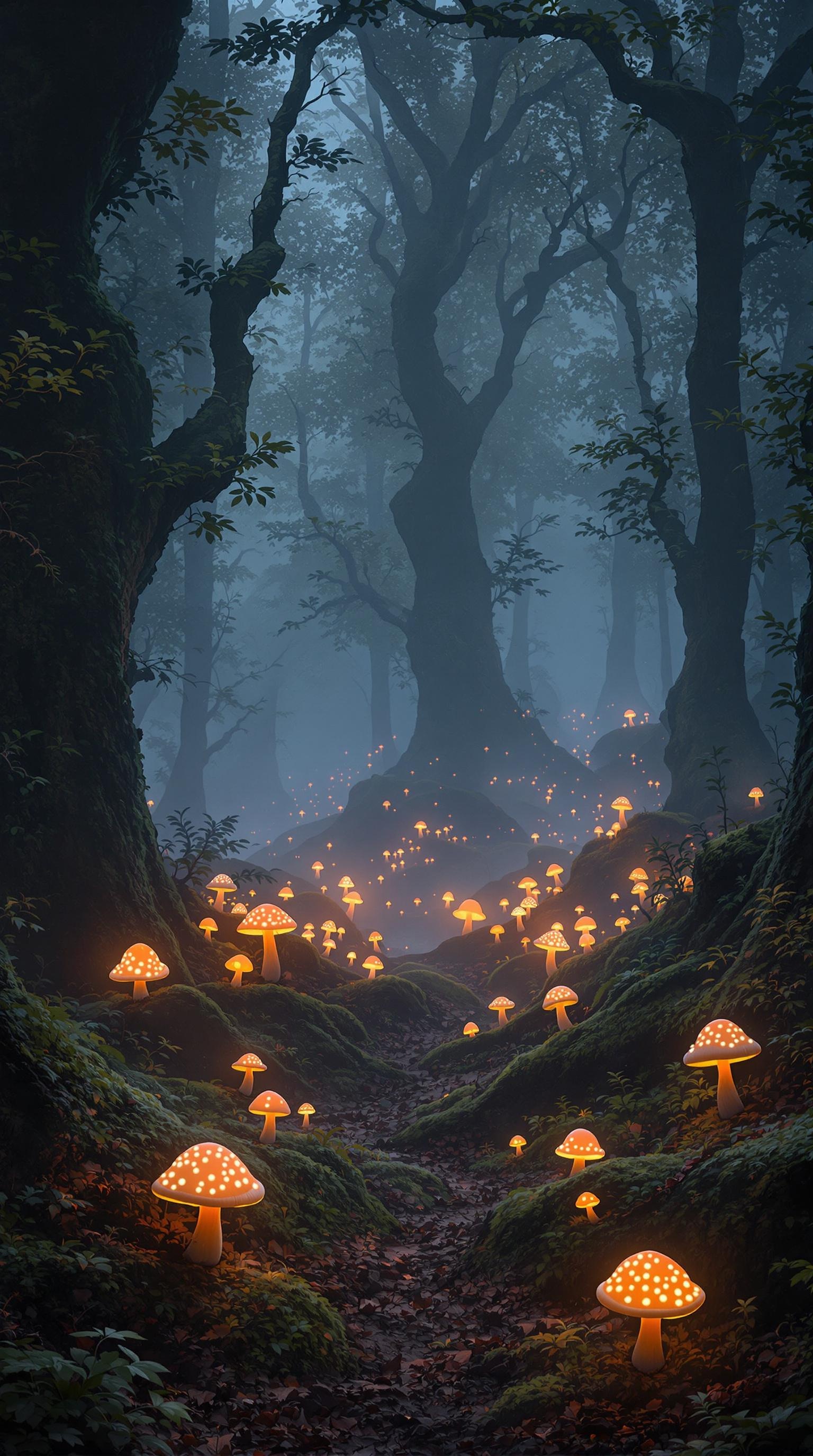 Forest Magic Mushroom Glow