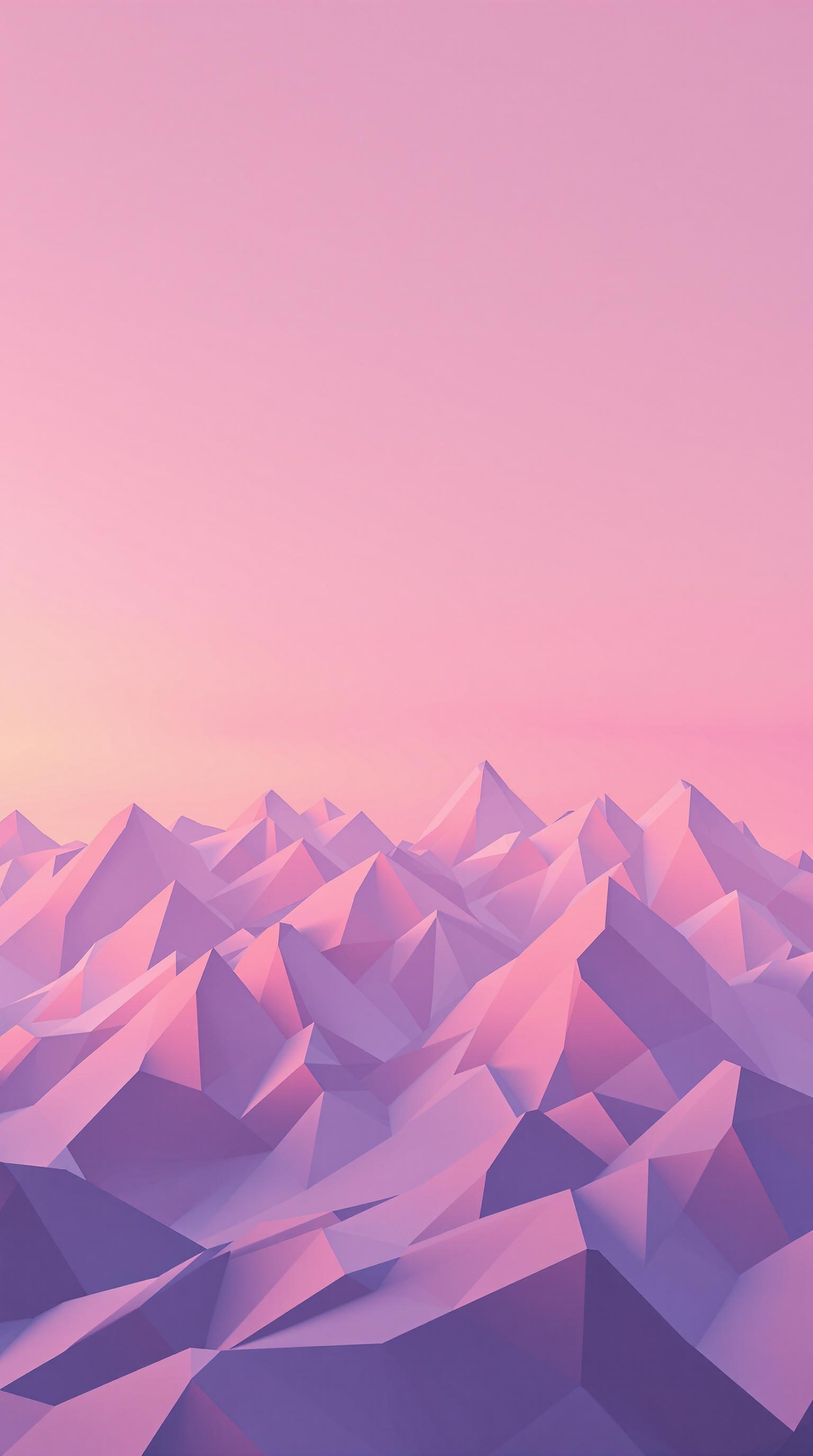 Geometric Mountain Twilight