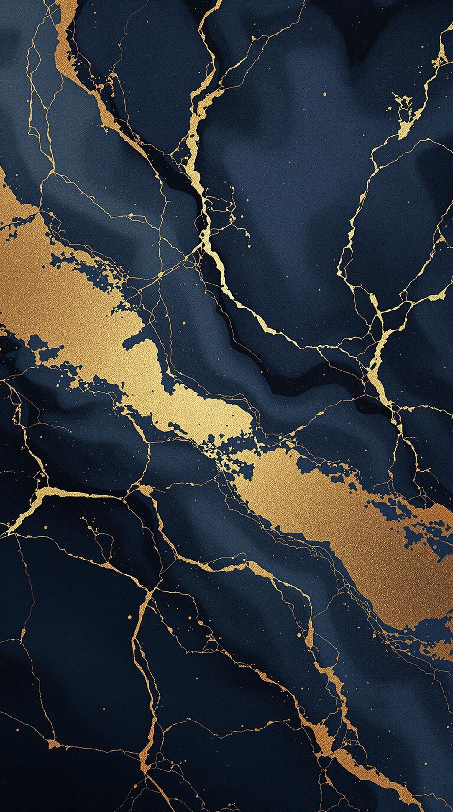 Gold-Navy Marble Luxury
