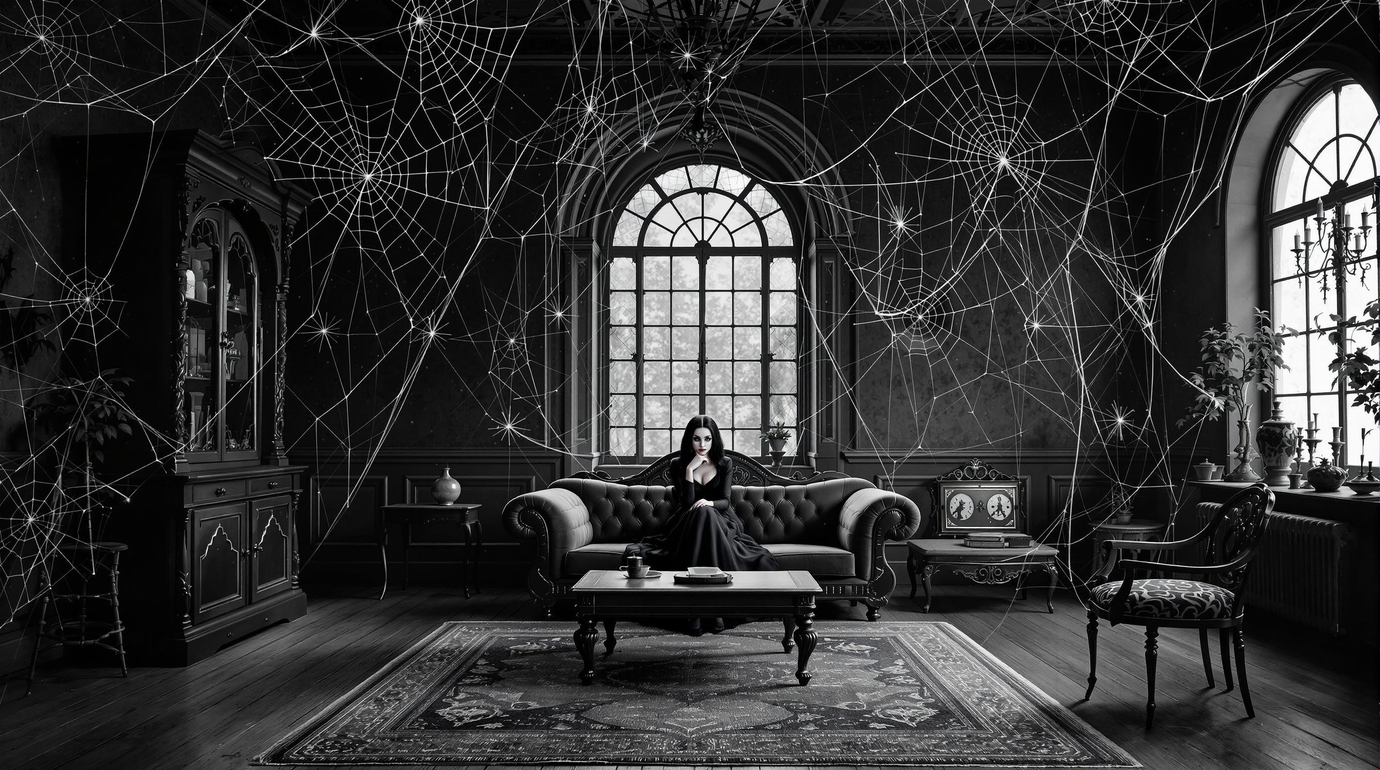 Gothic Wednesday Addams Art