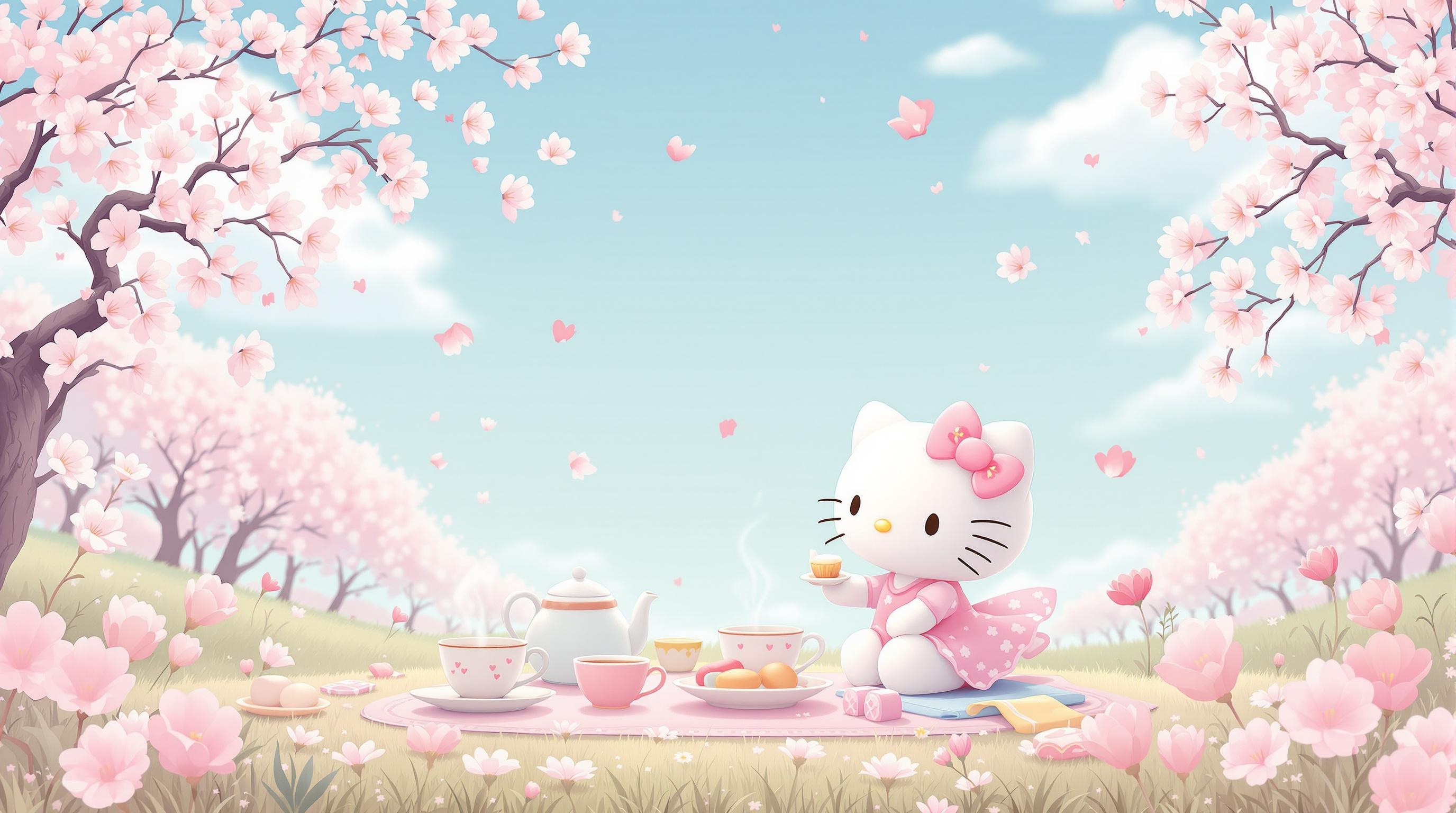 Hello Kitty Pastel Tea Party