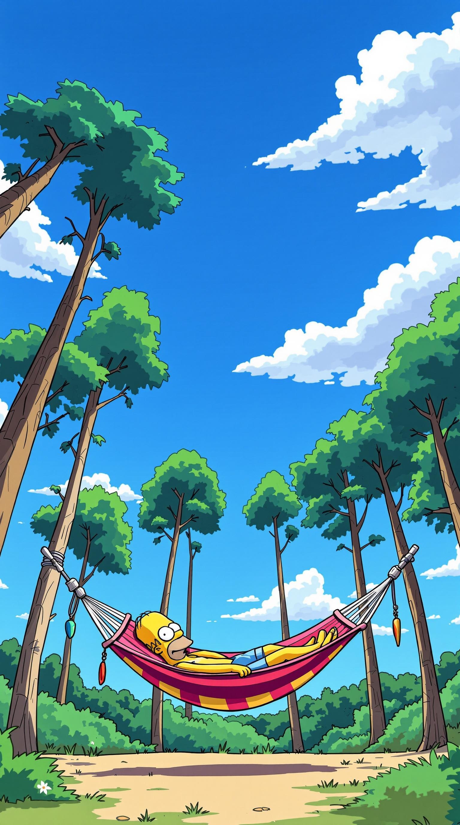 Homer Simpson Summer Relax