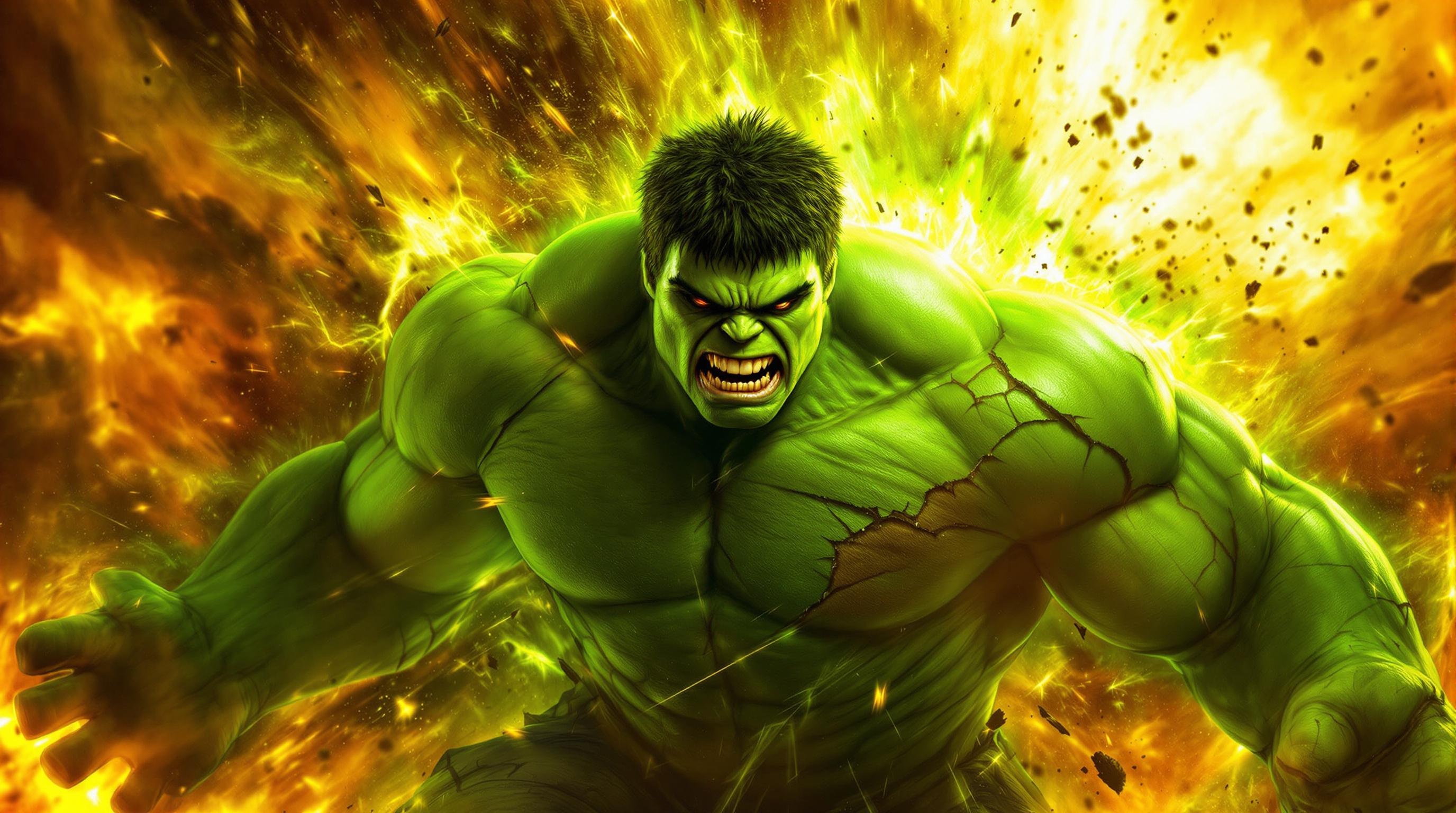 Hulk Mid-Transformation