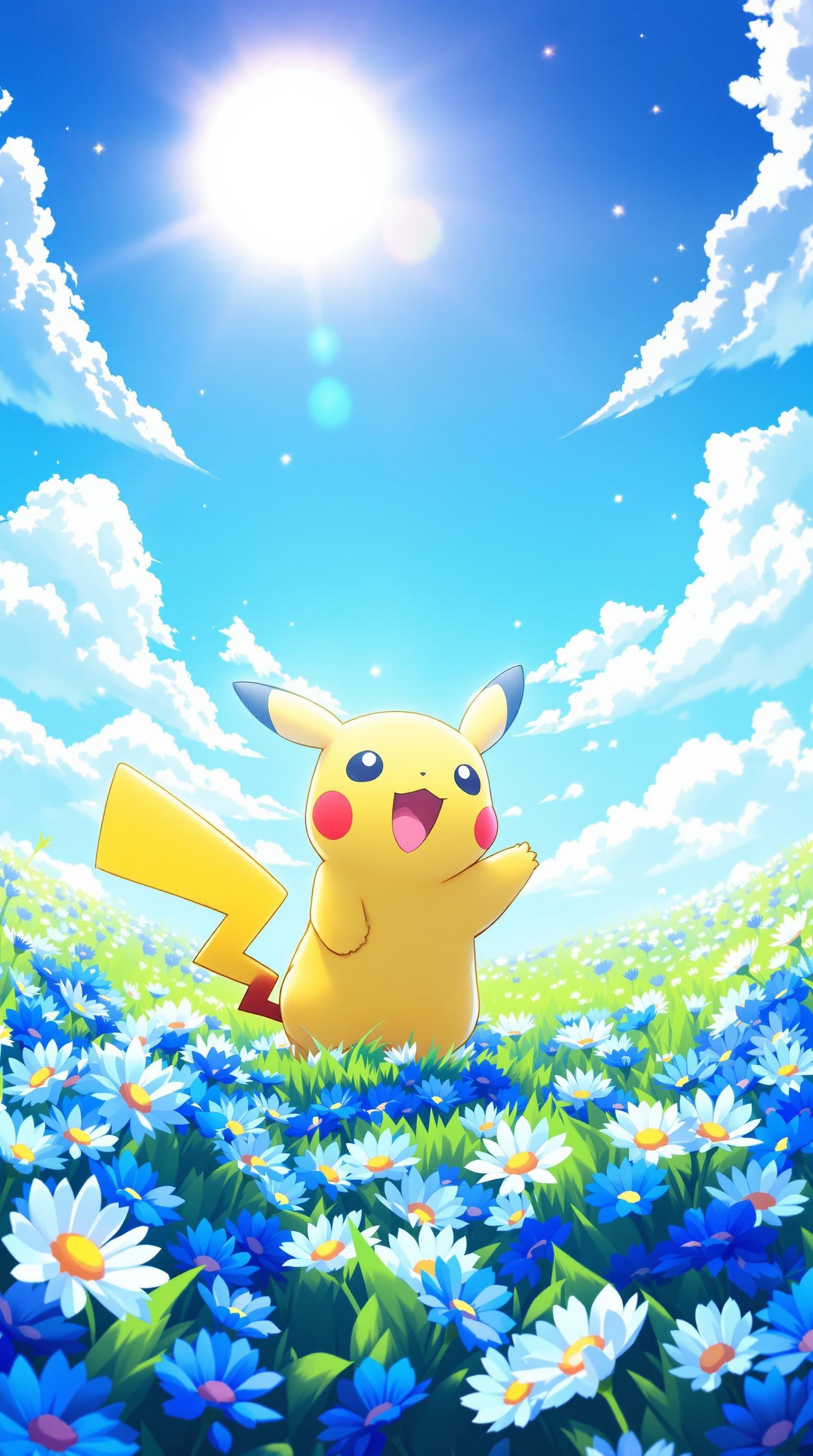 Joyful Pikachu Wallpaper