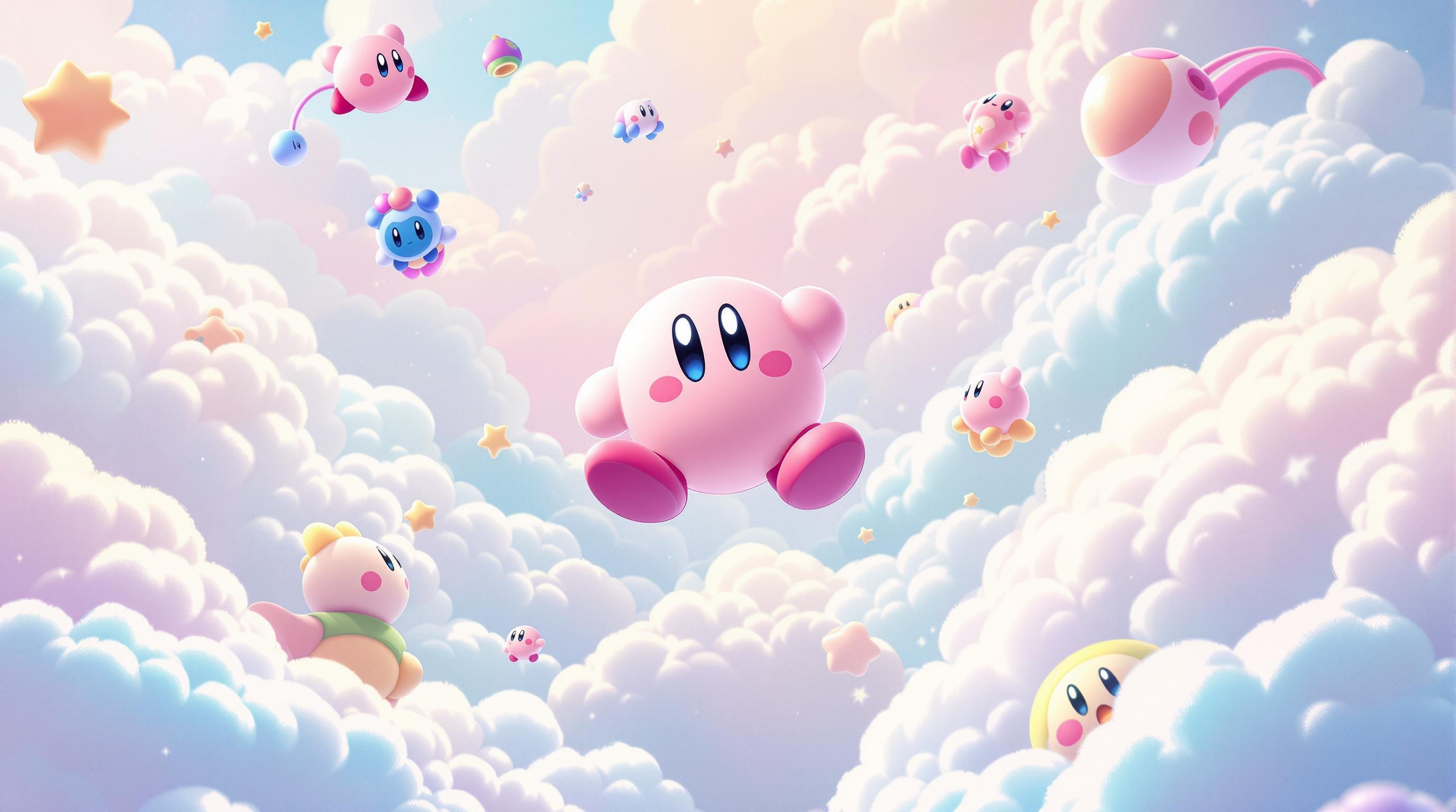 Kirby Dream Sky Wallpaper