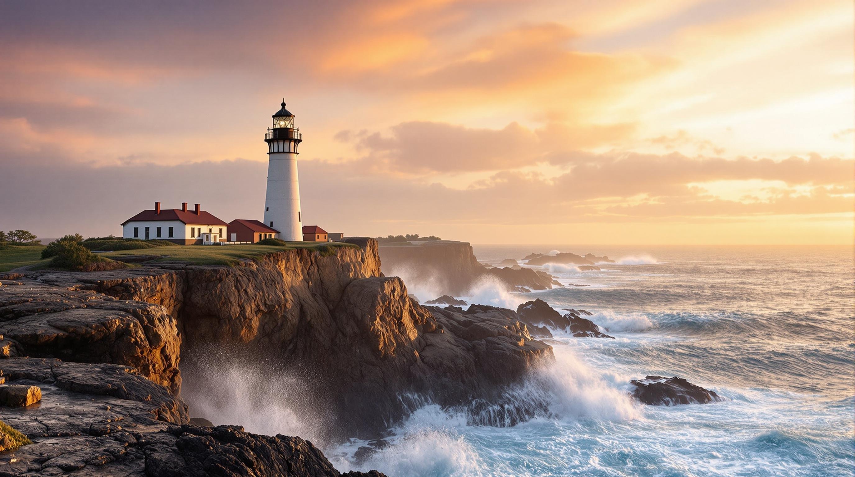 Lighthouse Cliff Sunset