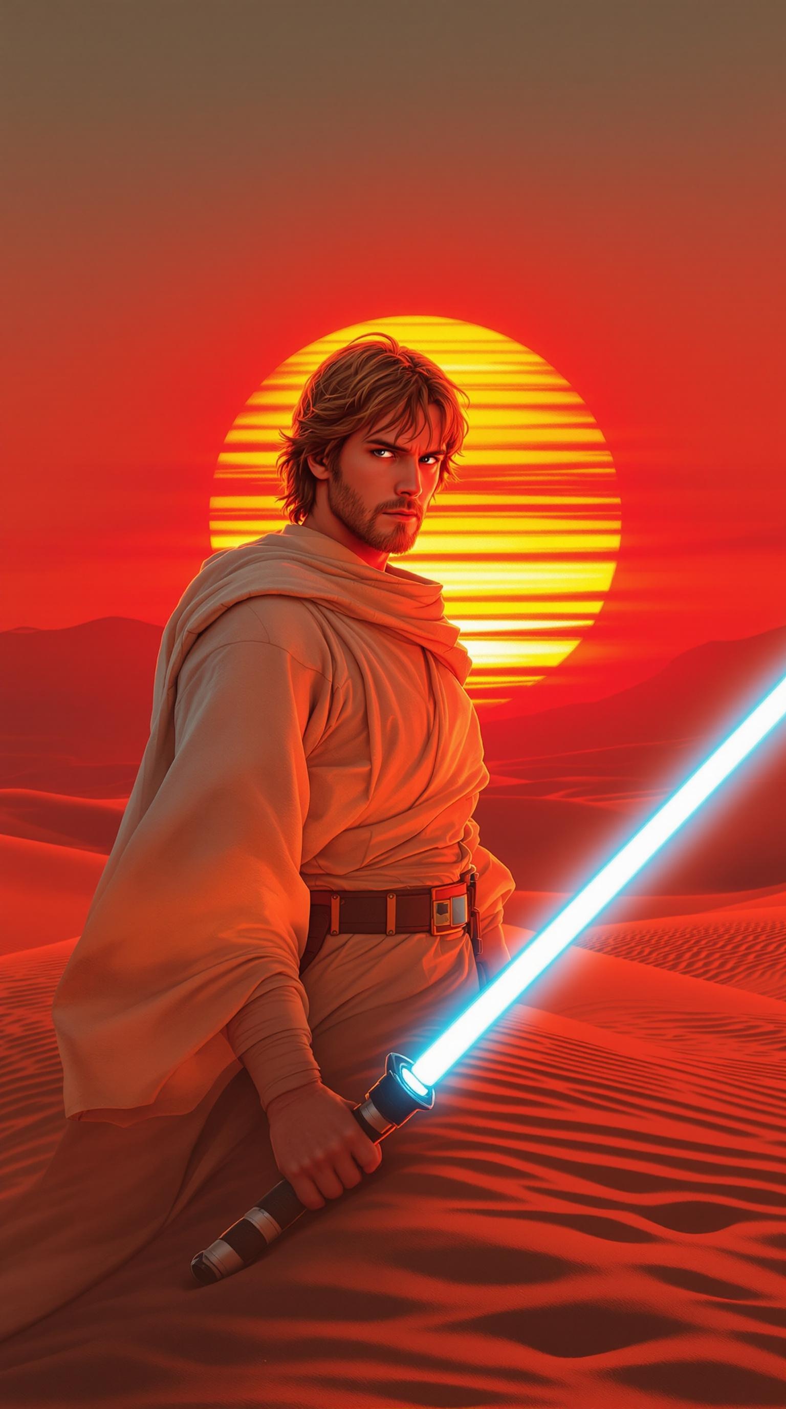 Luke Skywalker Binary Sunset