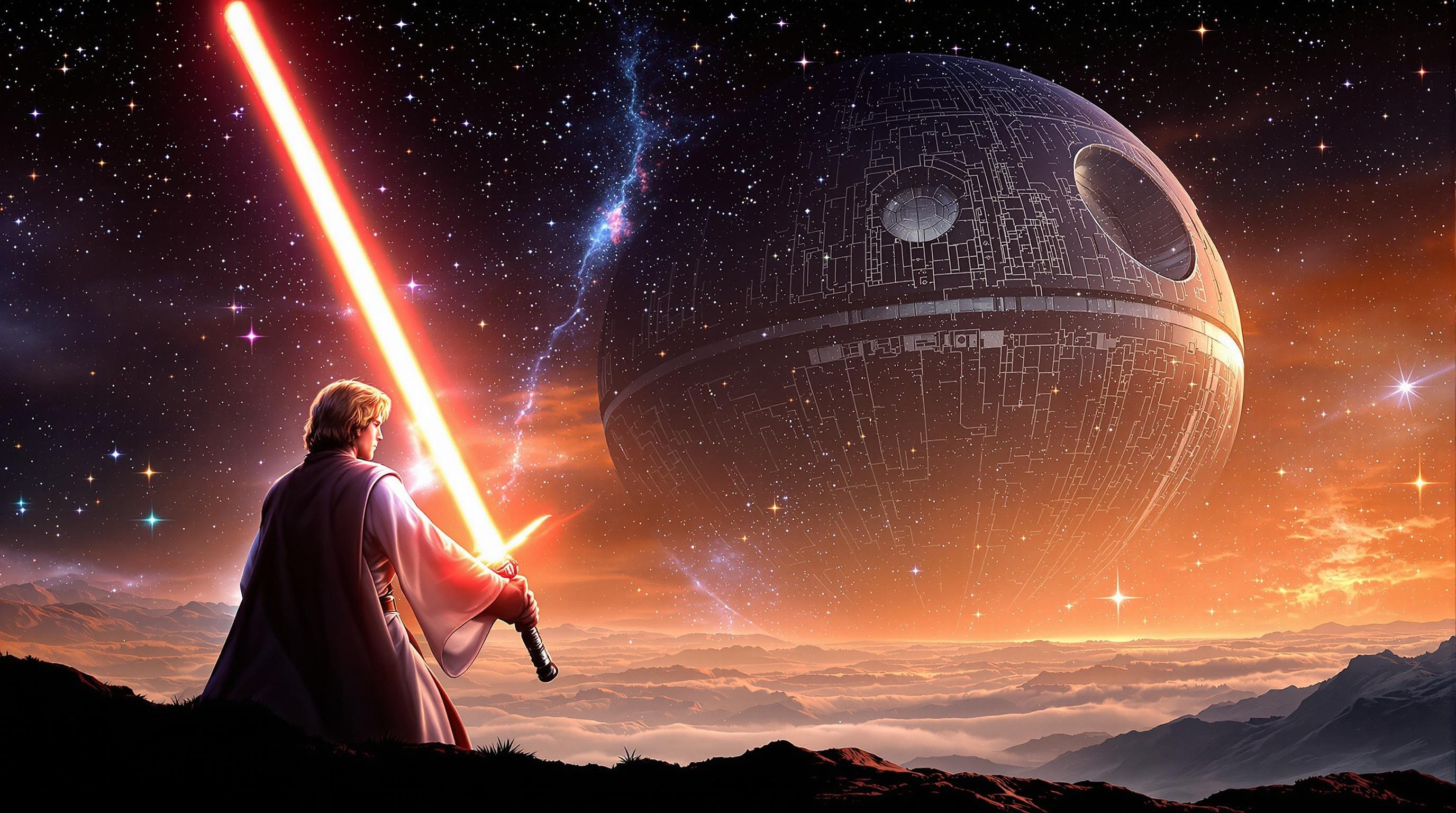 Luke Skywalker Galaxy Wallpaper