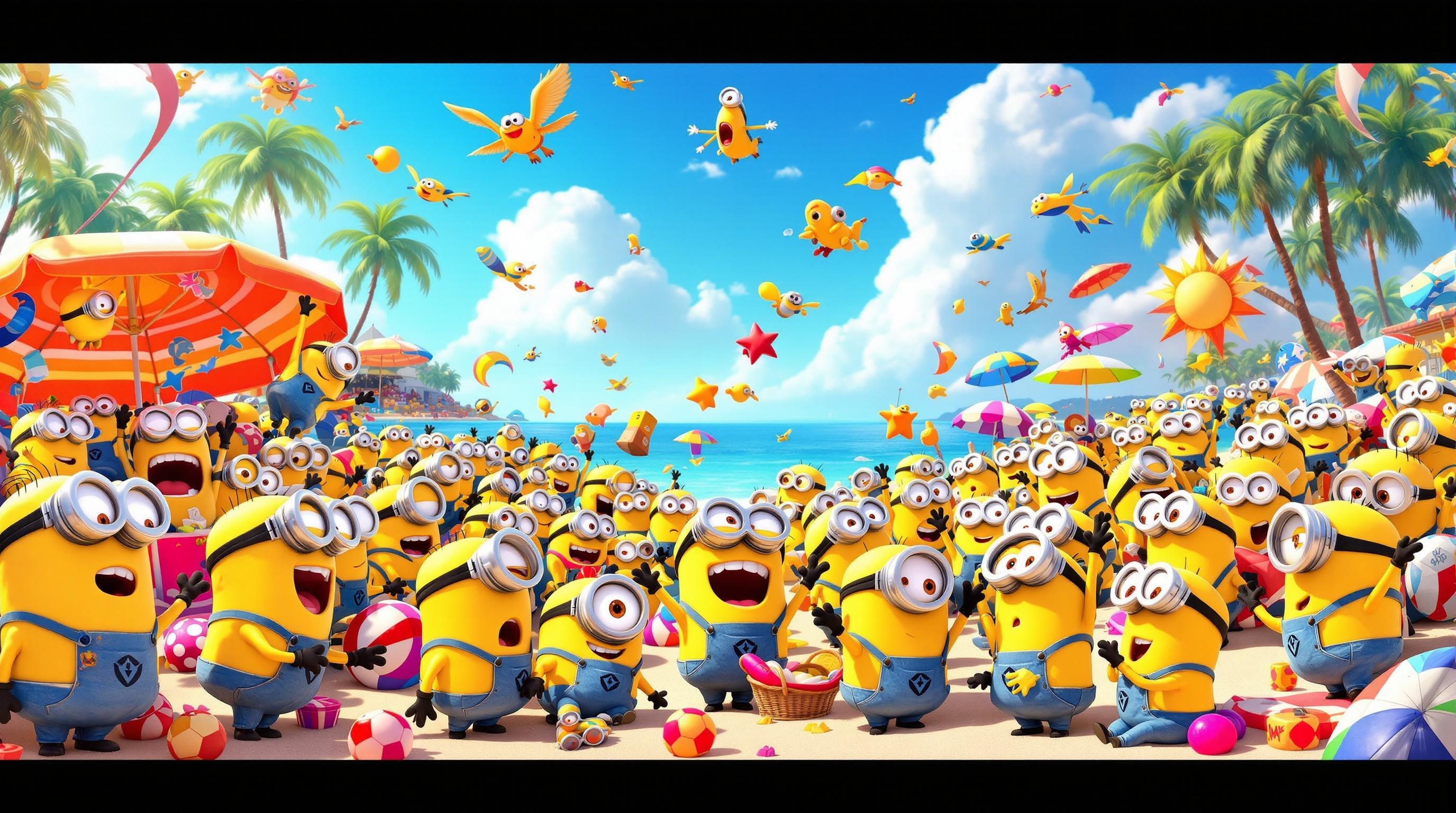 Minions Beach Day Fun