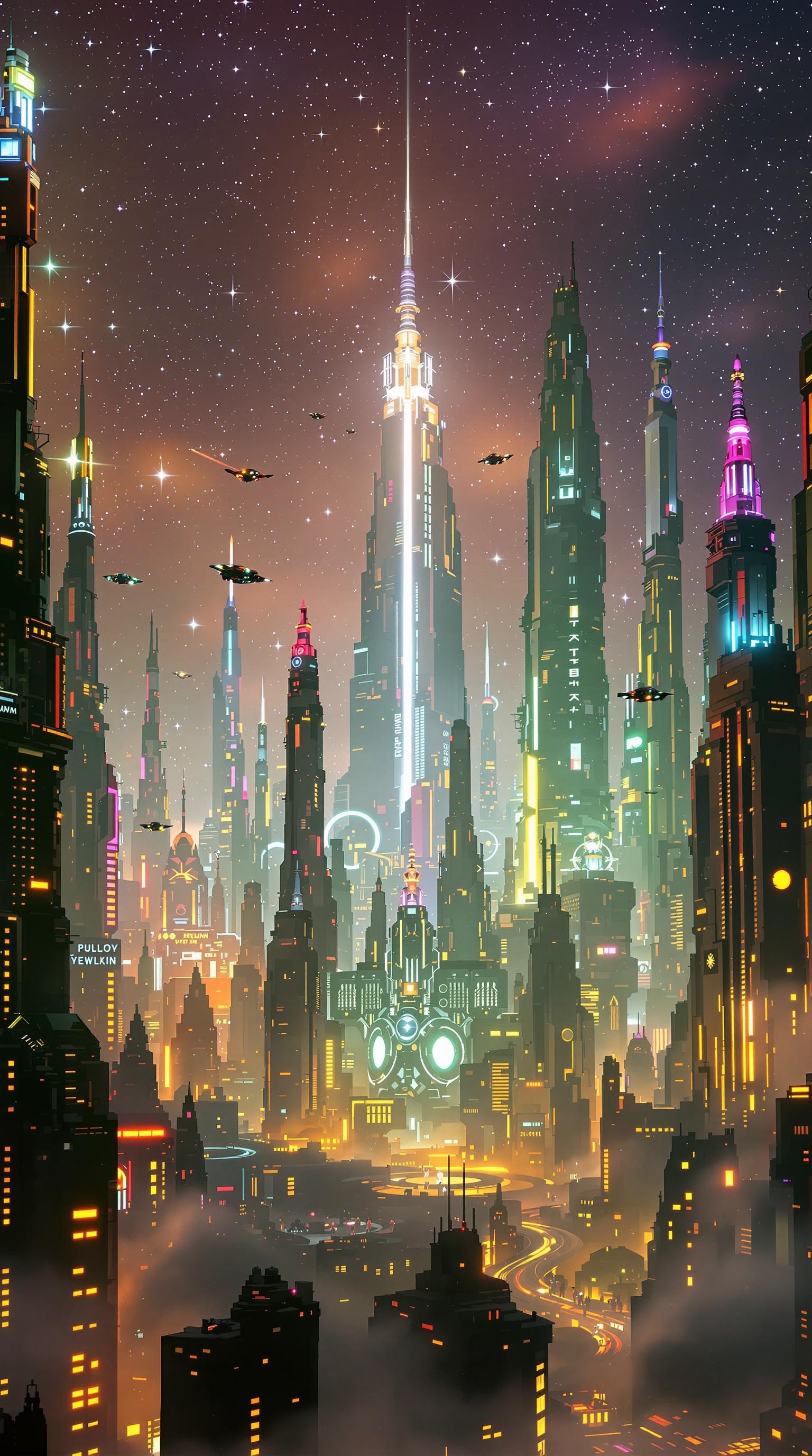 Neon Cityscape 4K