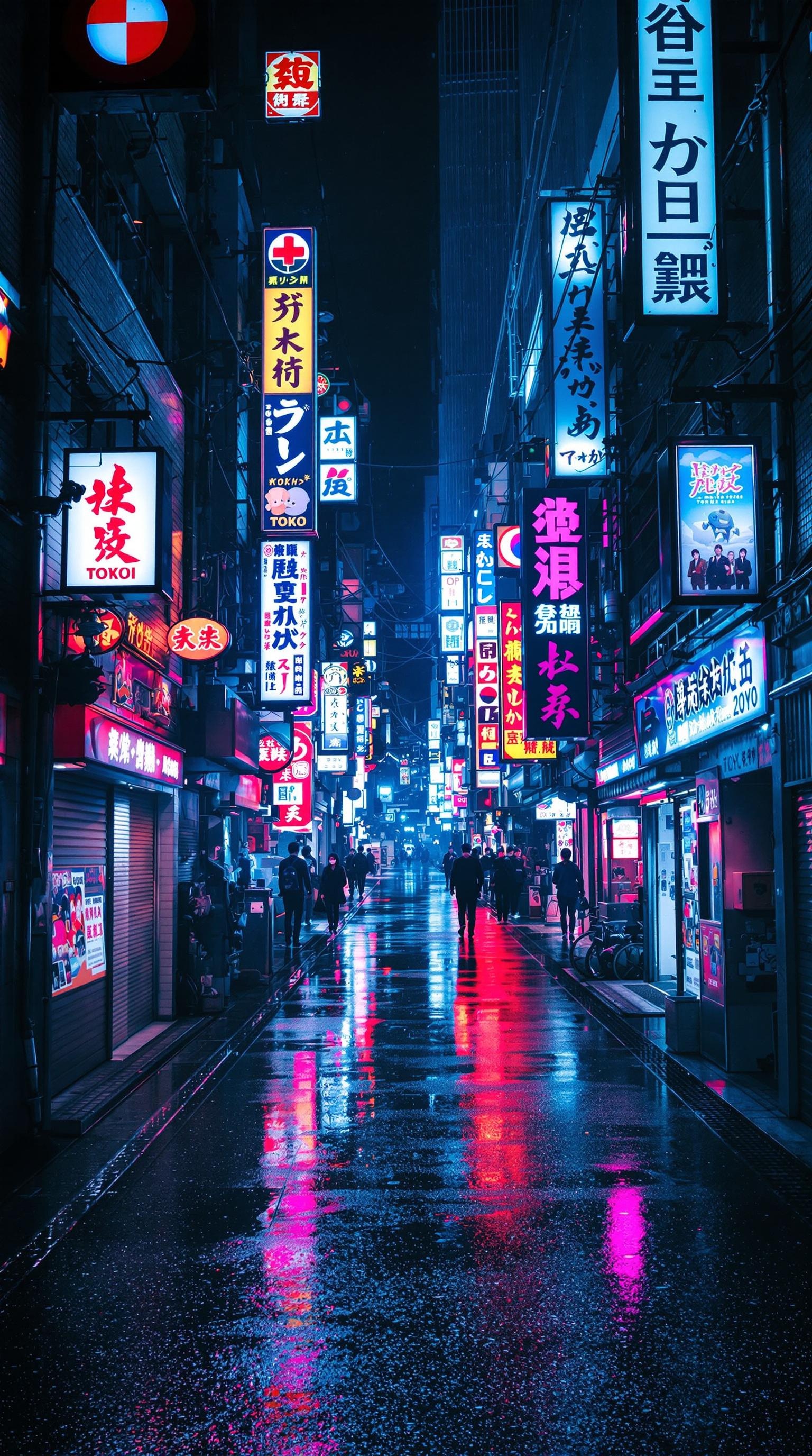Neon Tokyo Nightscape