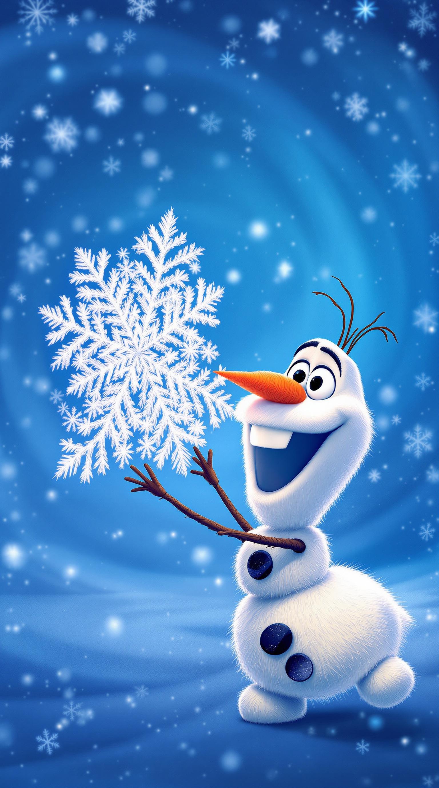 Olaf's Snowflake Creation
