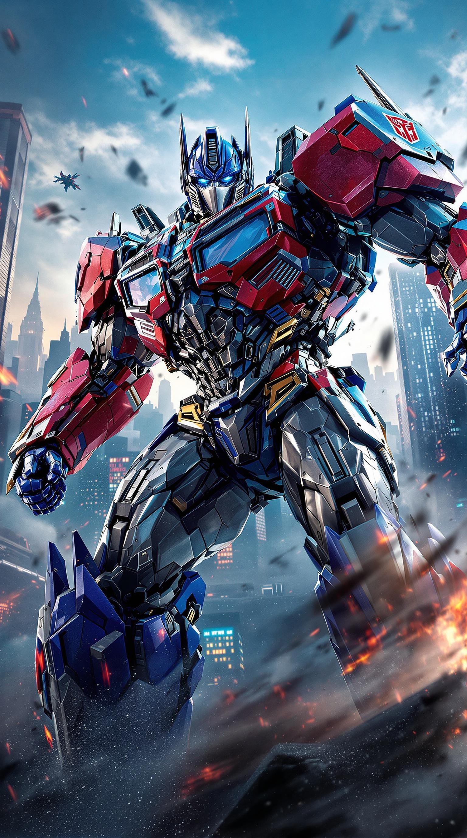 Optimus Prime Battle Scene