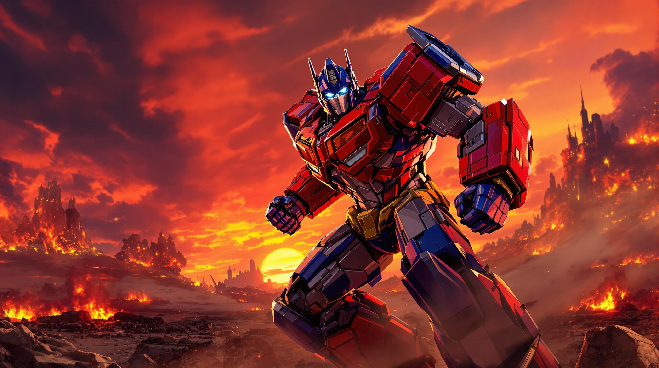 Optimus Prime Battle Stance