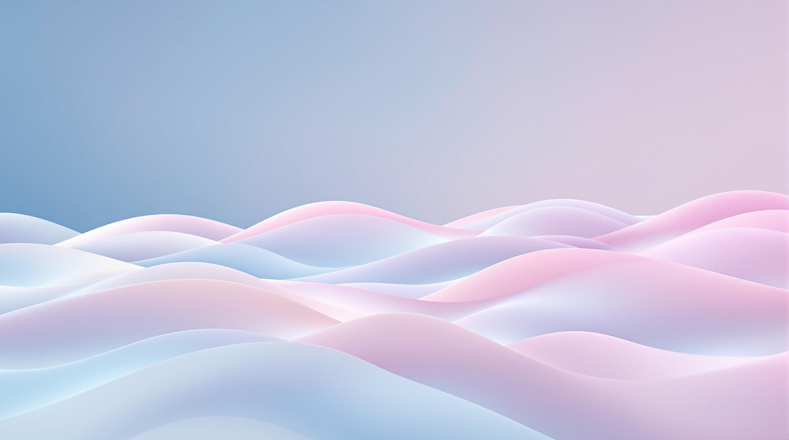 Pastel Zen Waves Wallpaper