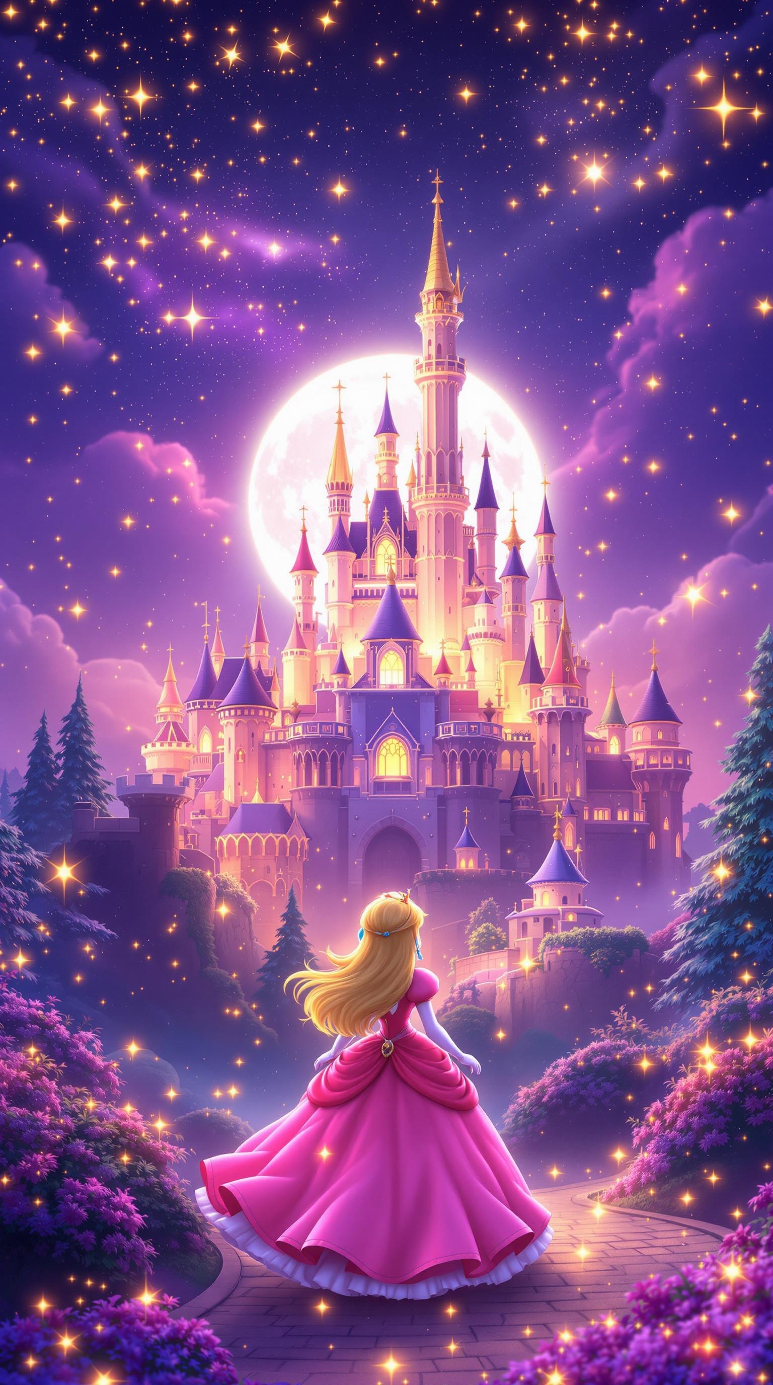 Princess Peach Castle Art