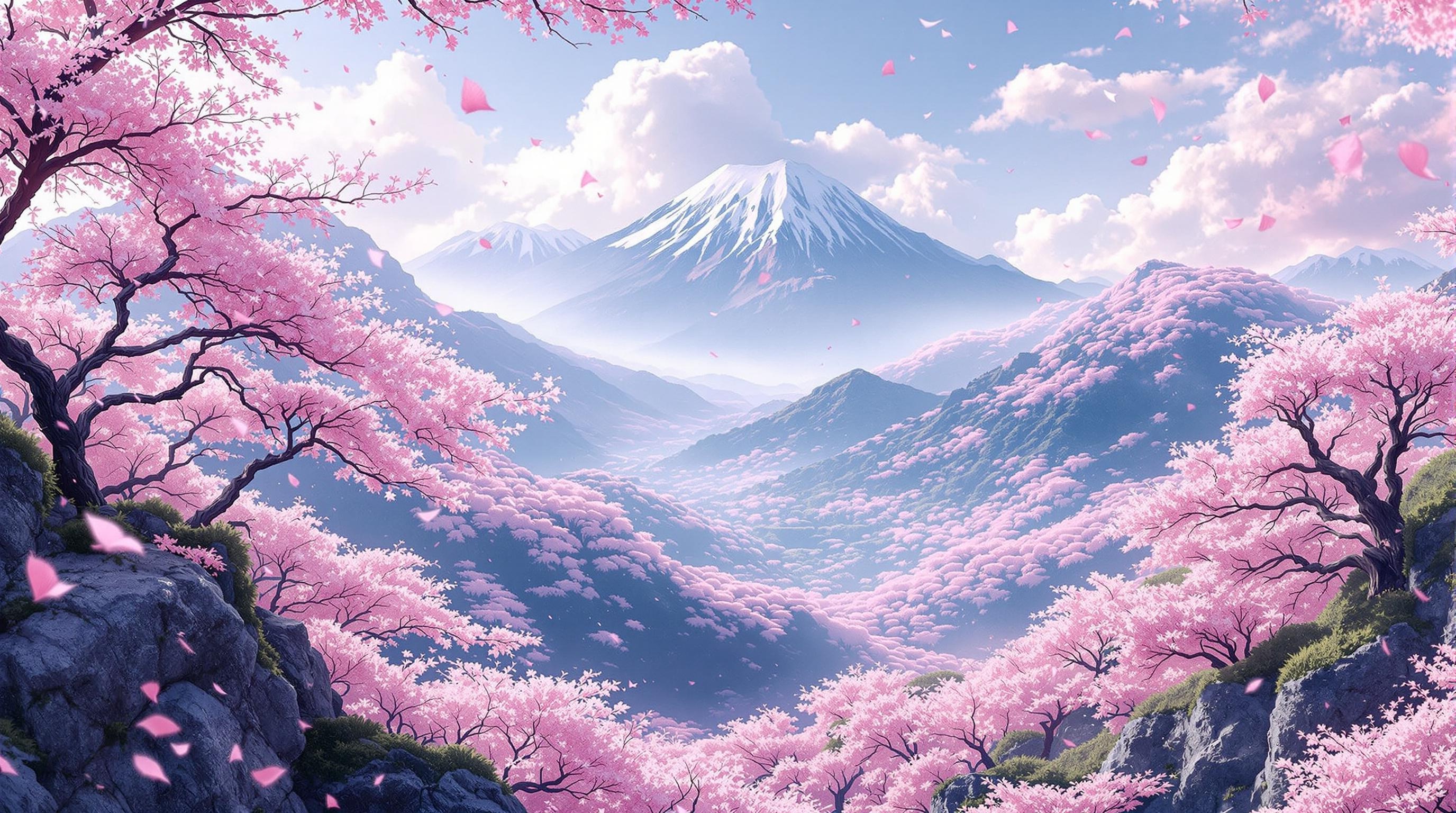 Sakura Dream Mountains