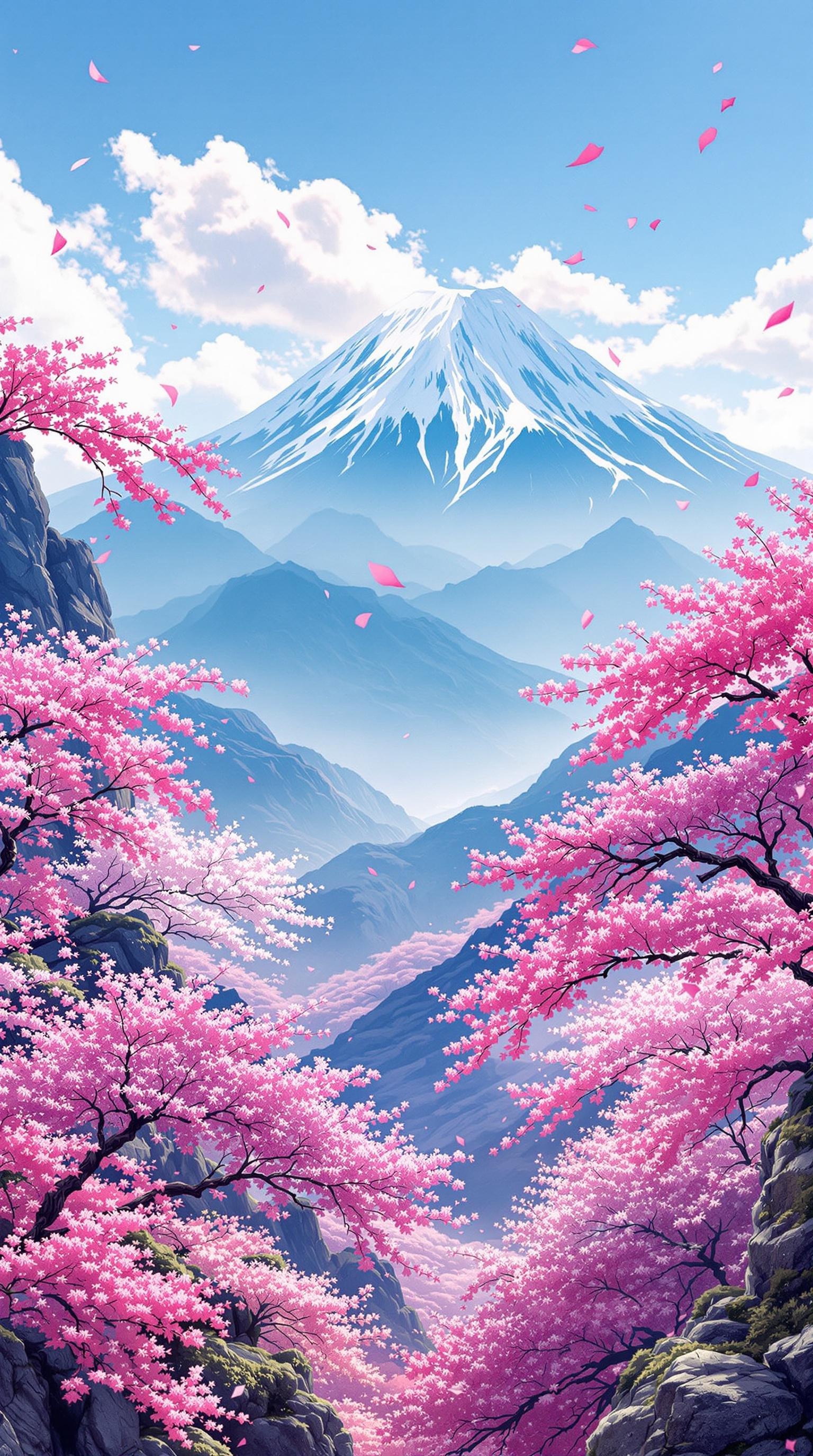 Sakura Mountain Sunrise