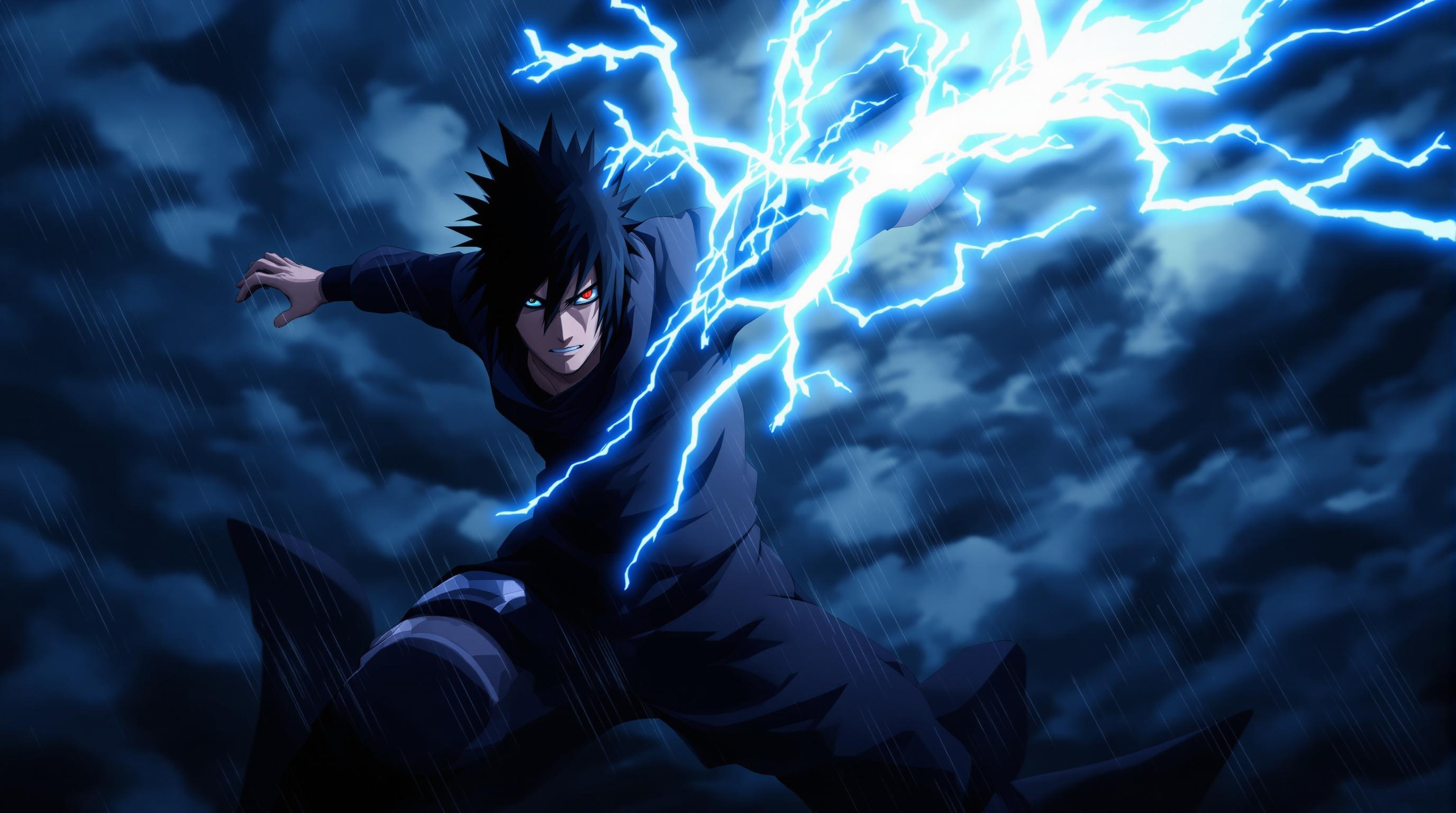 Sasuke Chidori Attack Night
