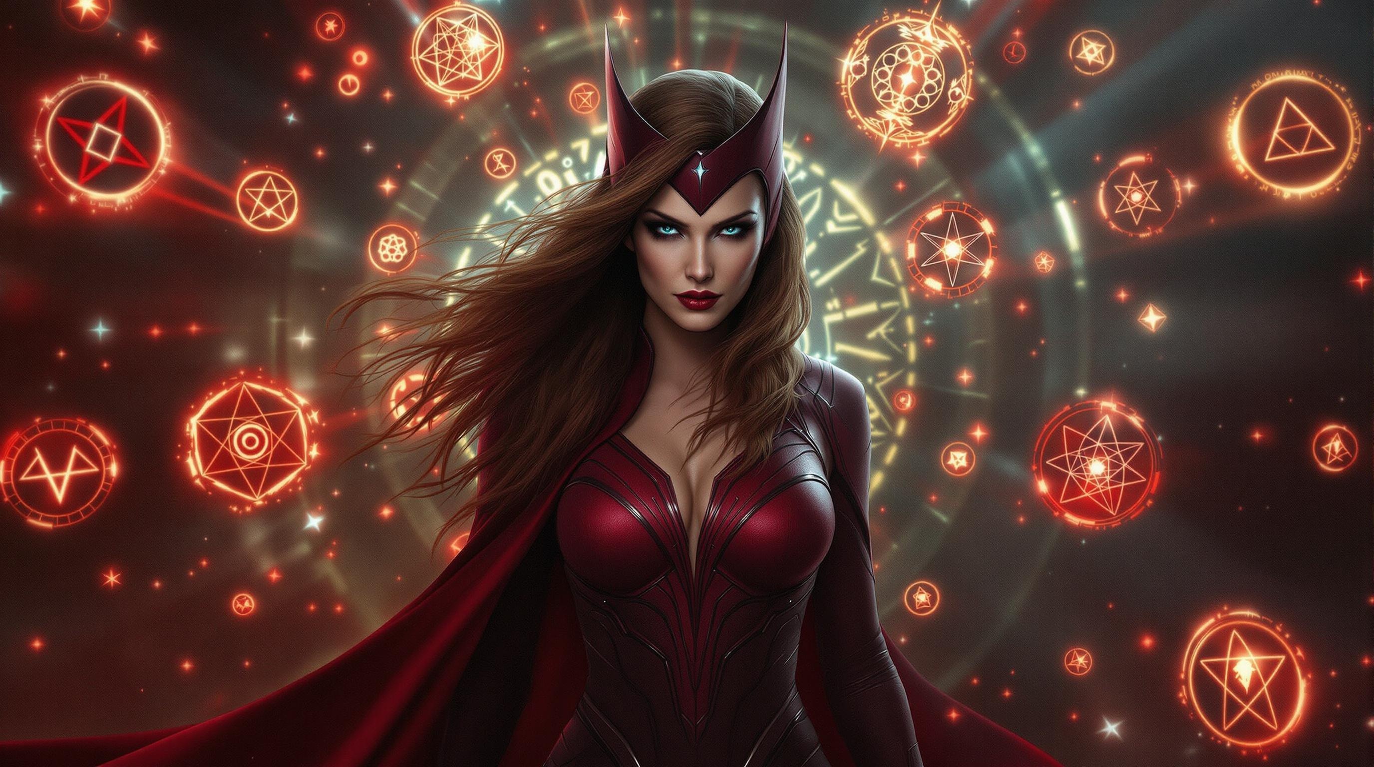 Scarlet Witch 4K Wallpaper