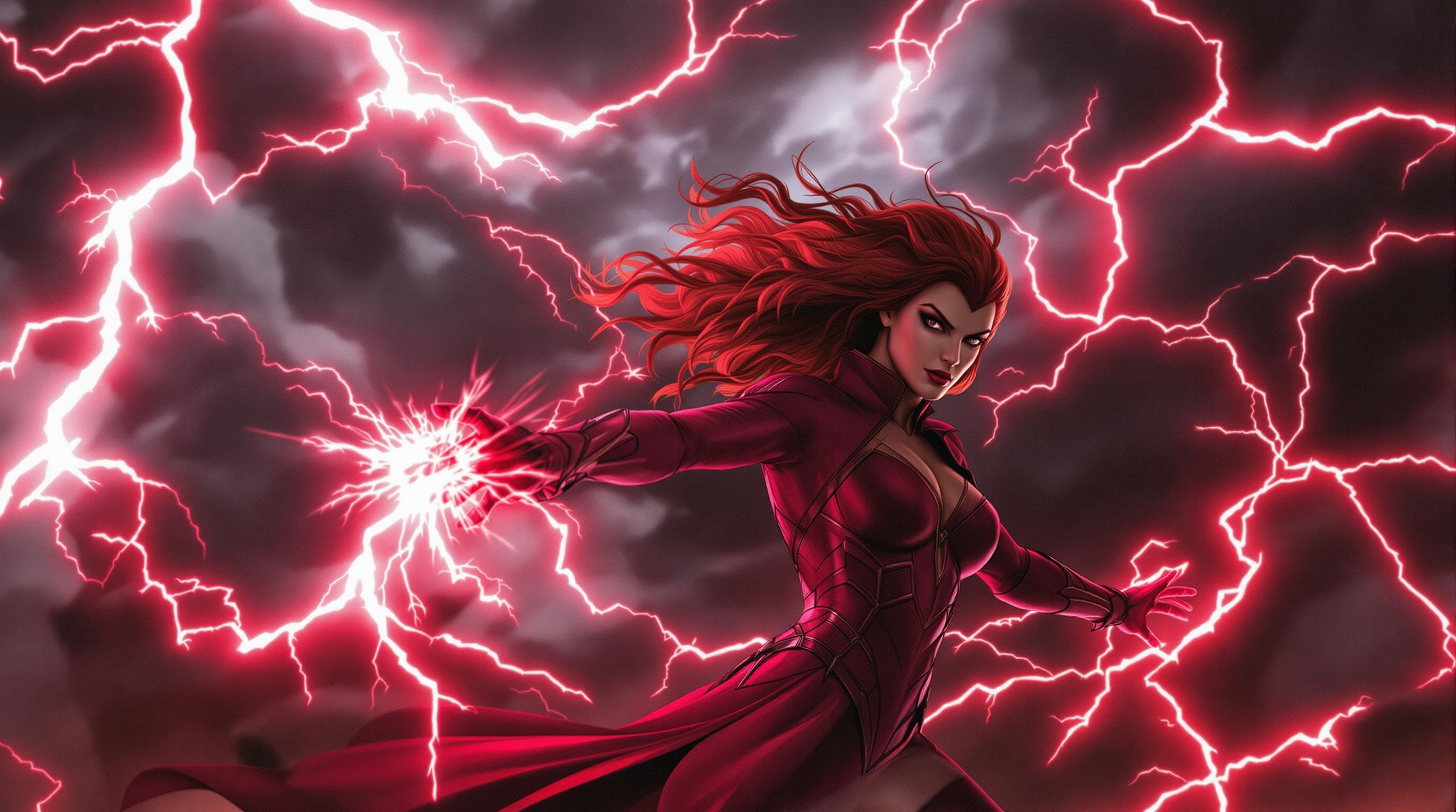 Scarlet Witch Battle Scene