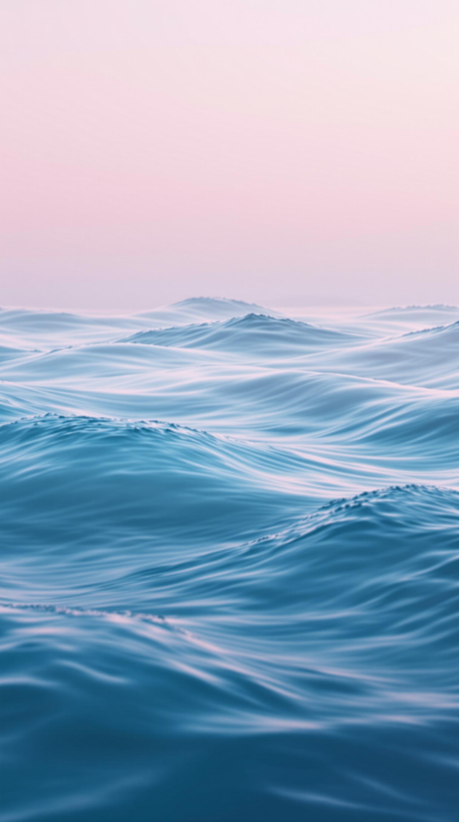 Serene Pastel Waves Wallpaper