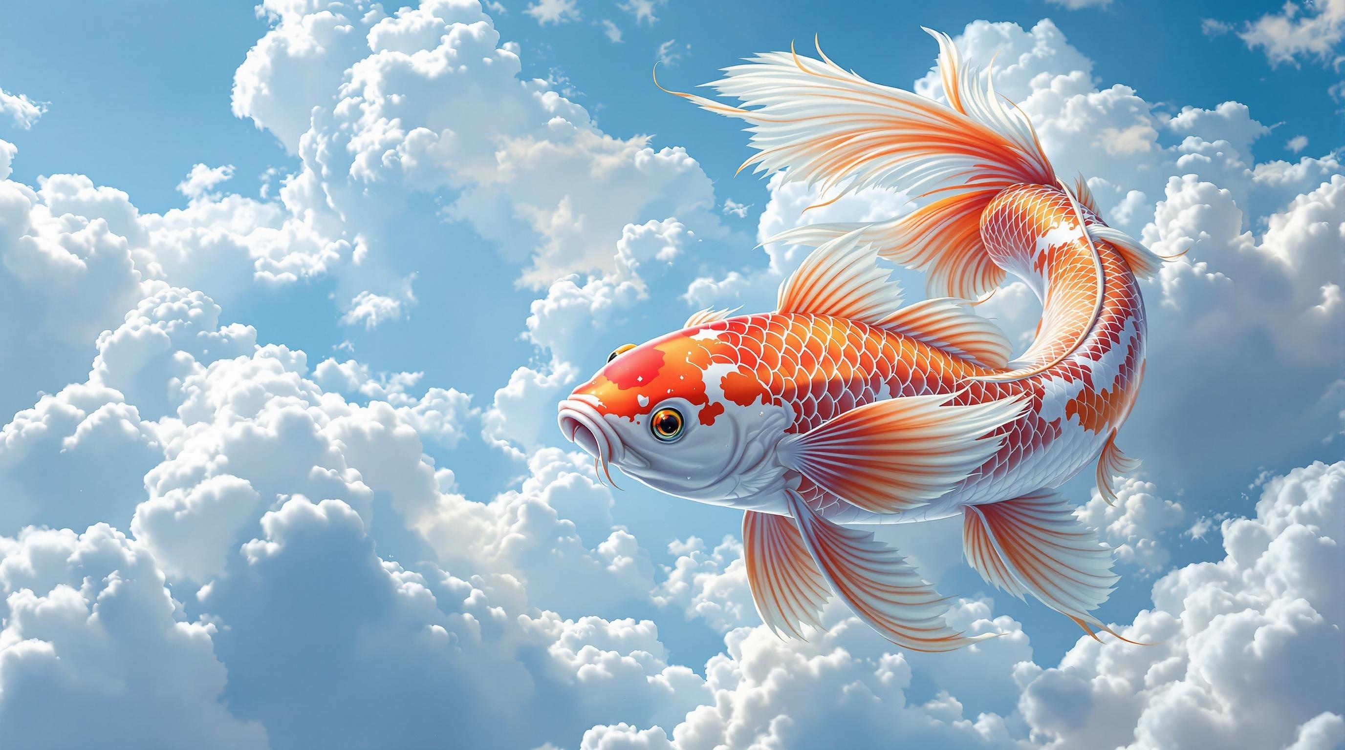 Sky Swimming Koi Fish