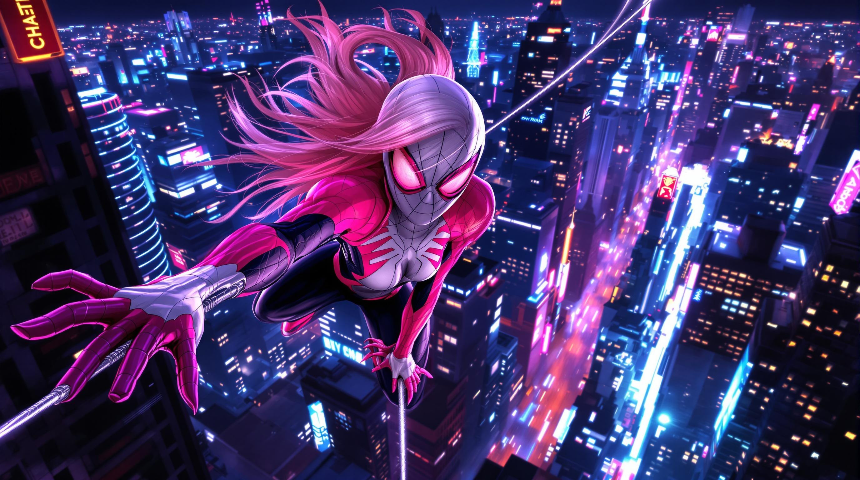 Spider-Gwen Cityscape