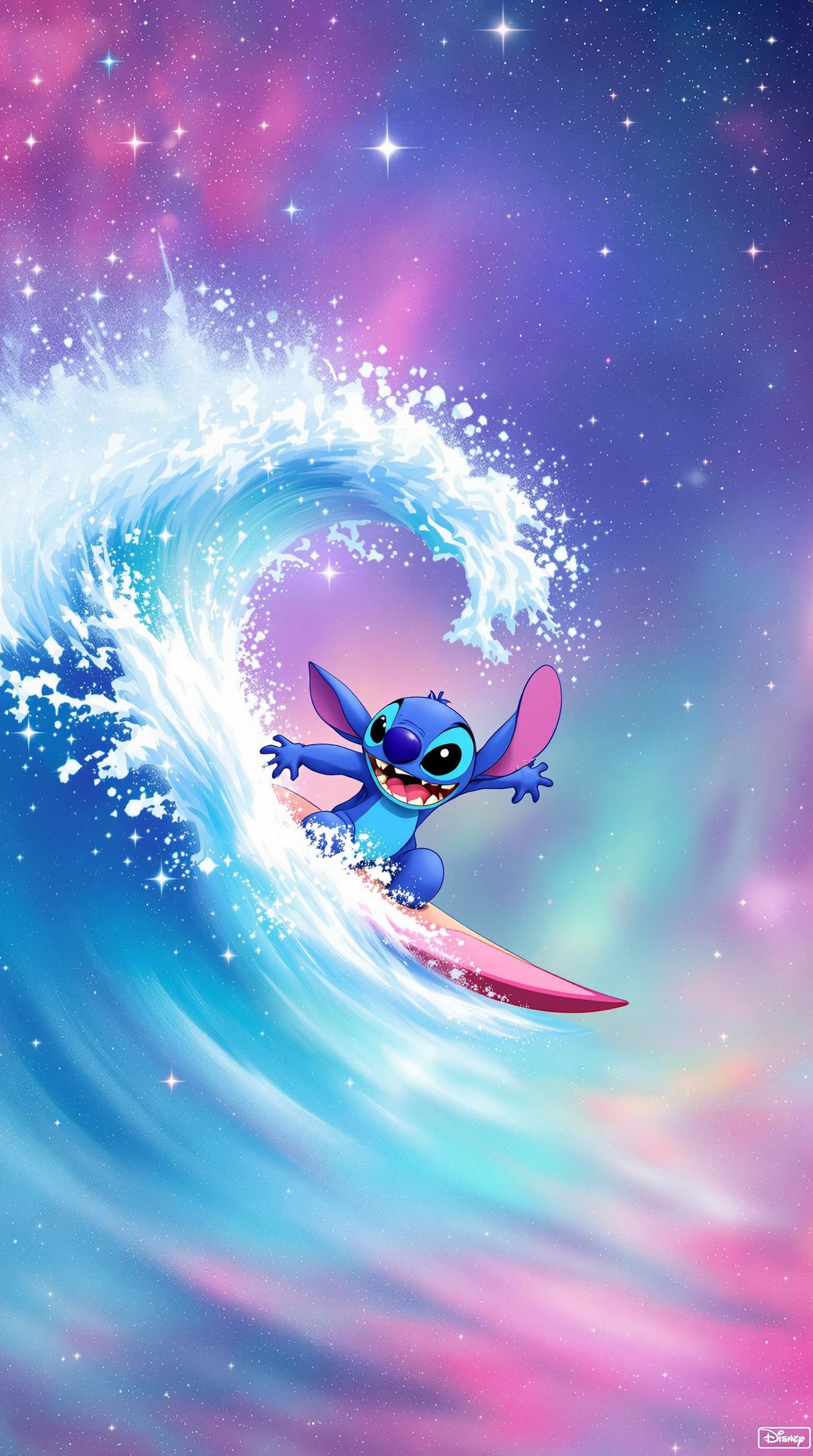 Stitch Cosmic Surfing