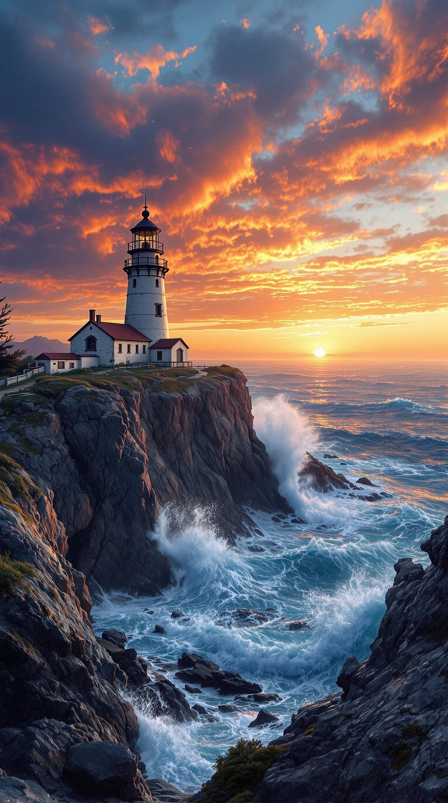 Stunning Lighthouse Sunset