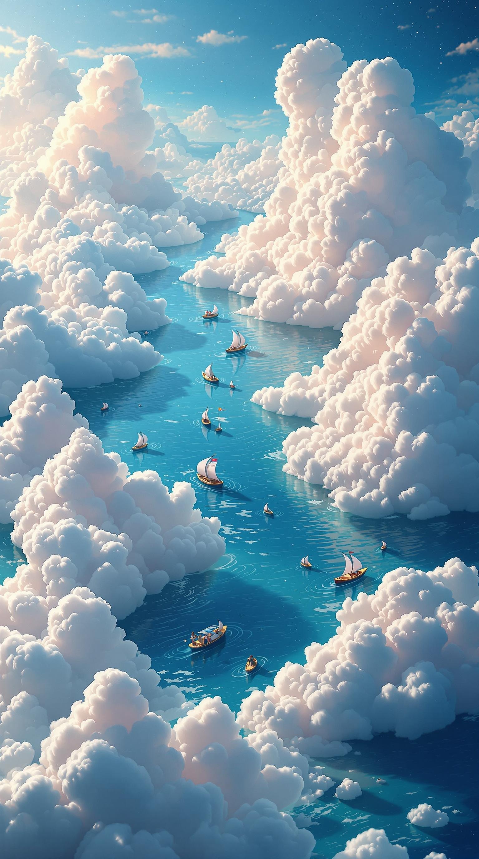Surreal Cloudy Ocean