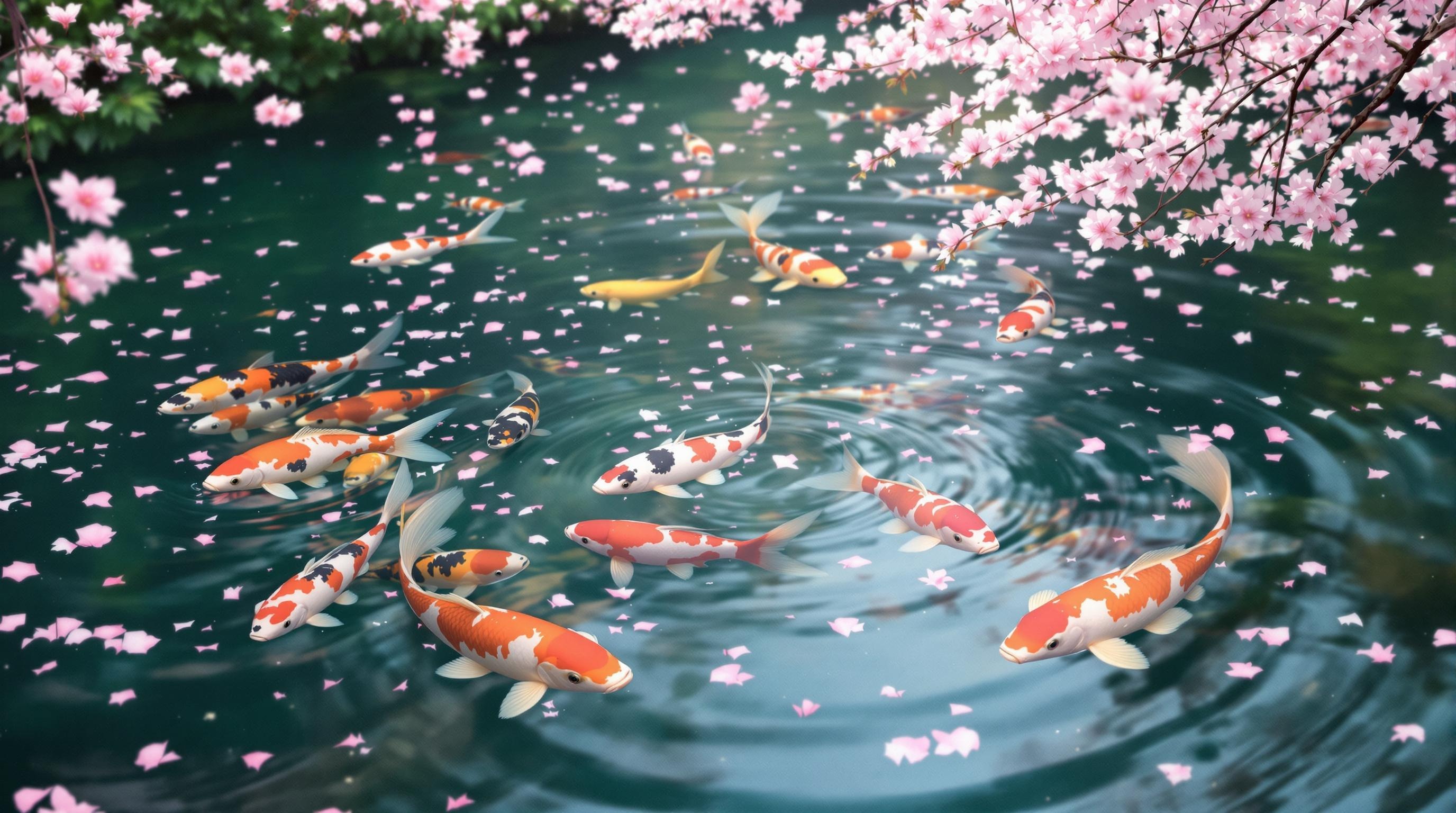 Tranquil Koi Pond