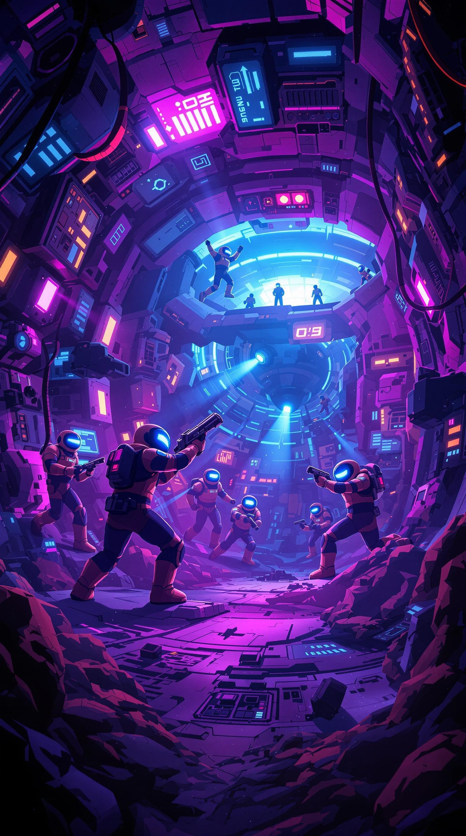 Vibrant Among Us Wallpaper