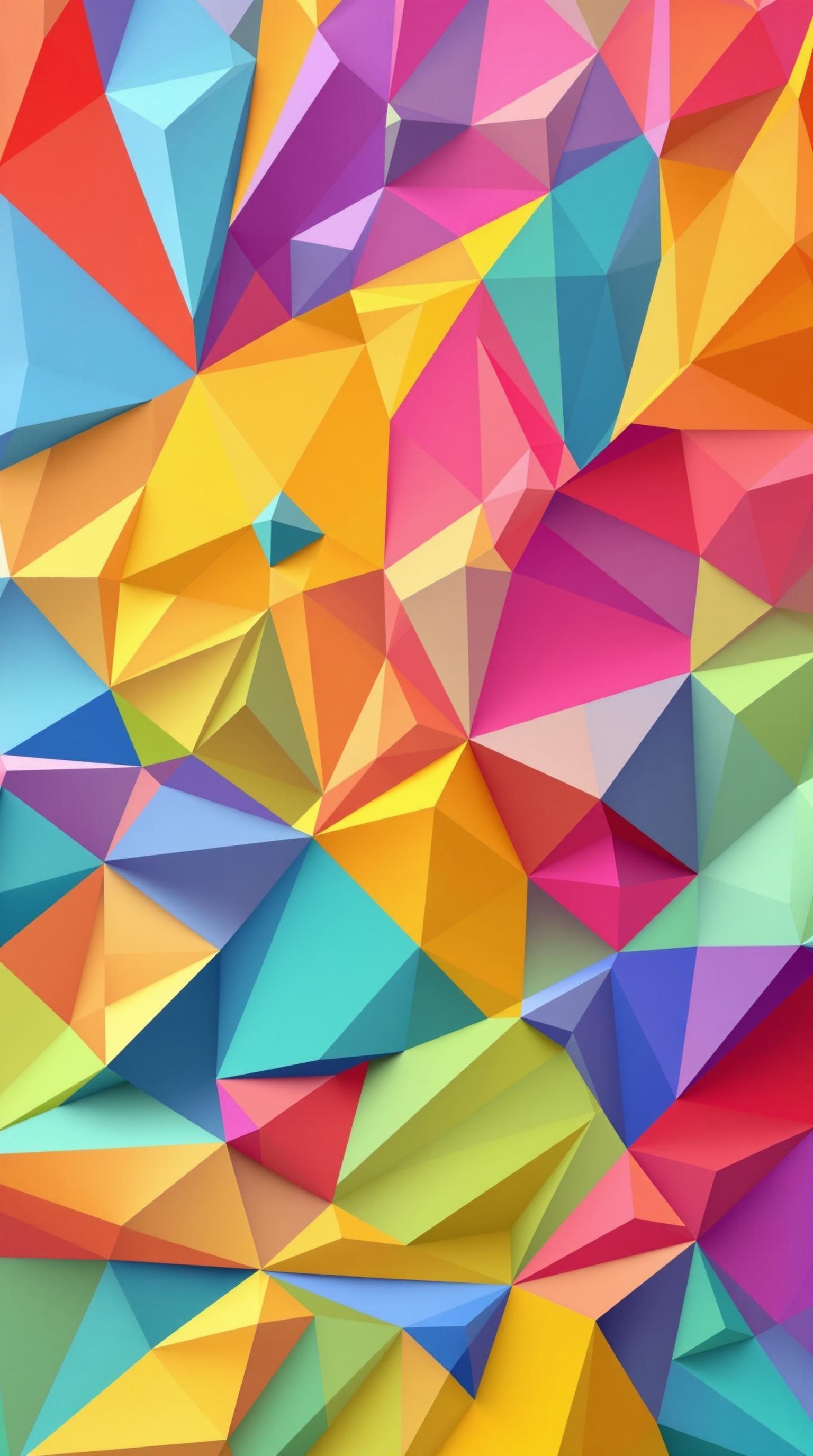 Vibrant Geometric Wallpaper